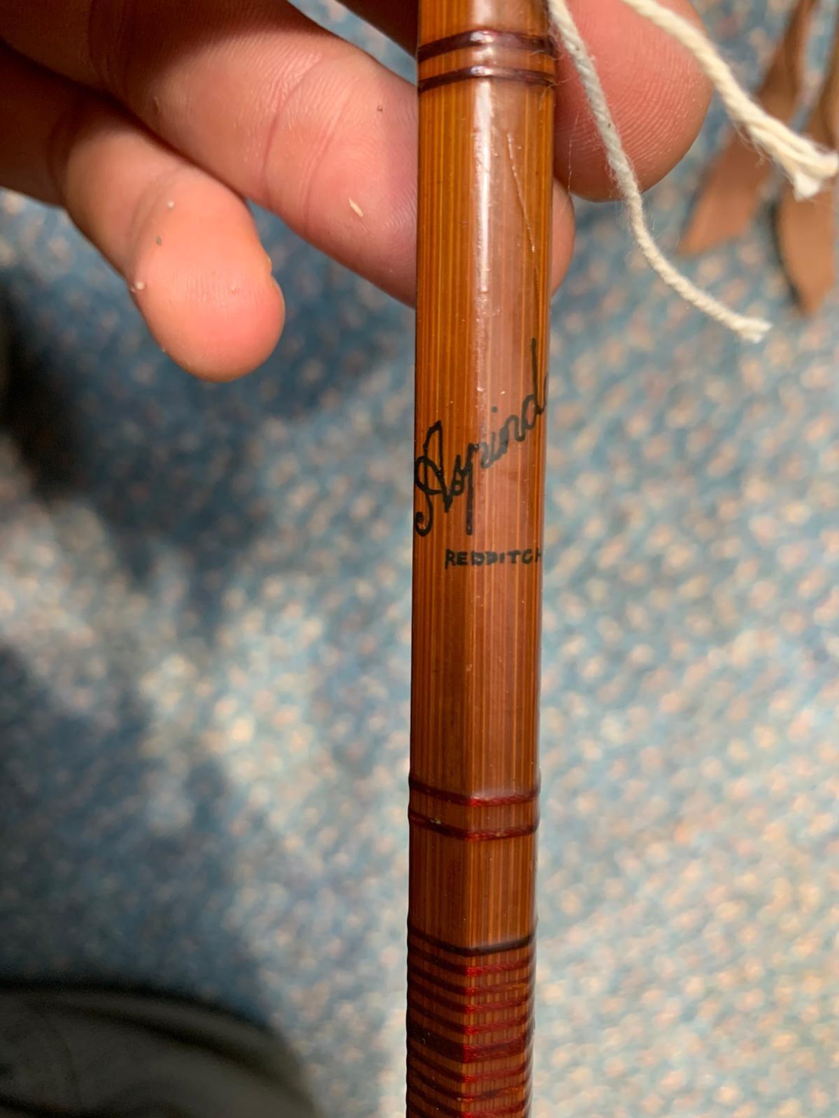 Aspindale's 11ft Split Cane Fishing Rod w/ Bag