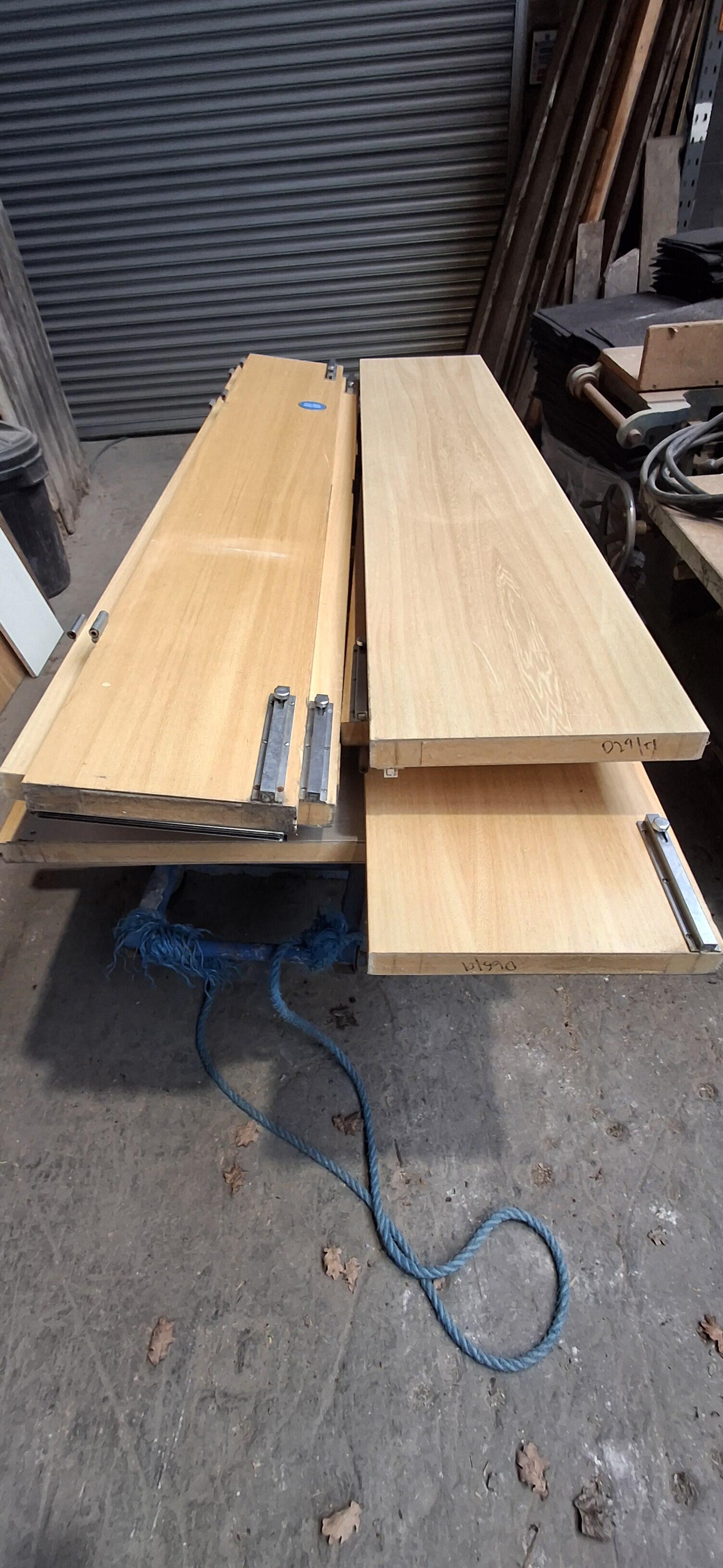 Used Fire Door with Glass Panel