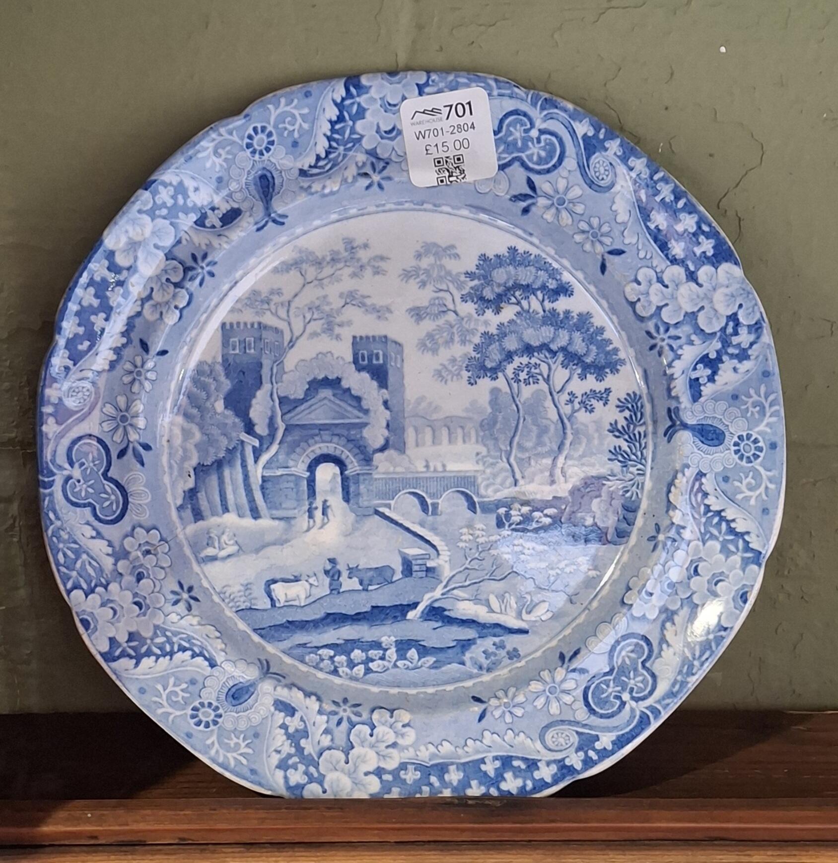 19th Century Blue & White Plates - Individual Sale