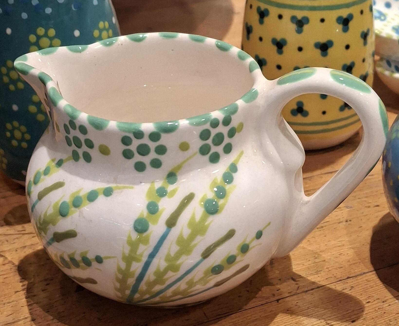 Charming Polka Dot and Floral Dinky Jug