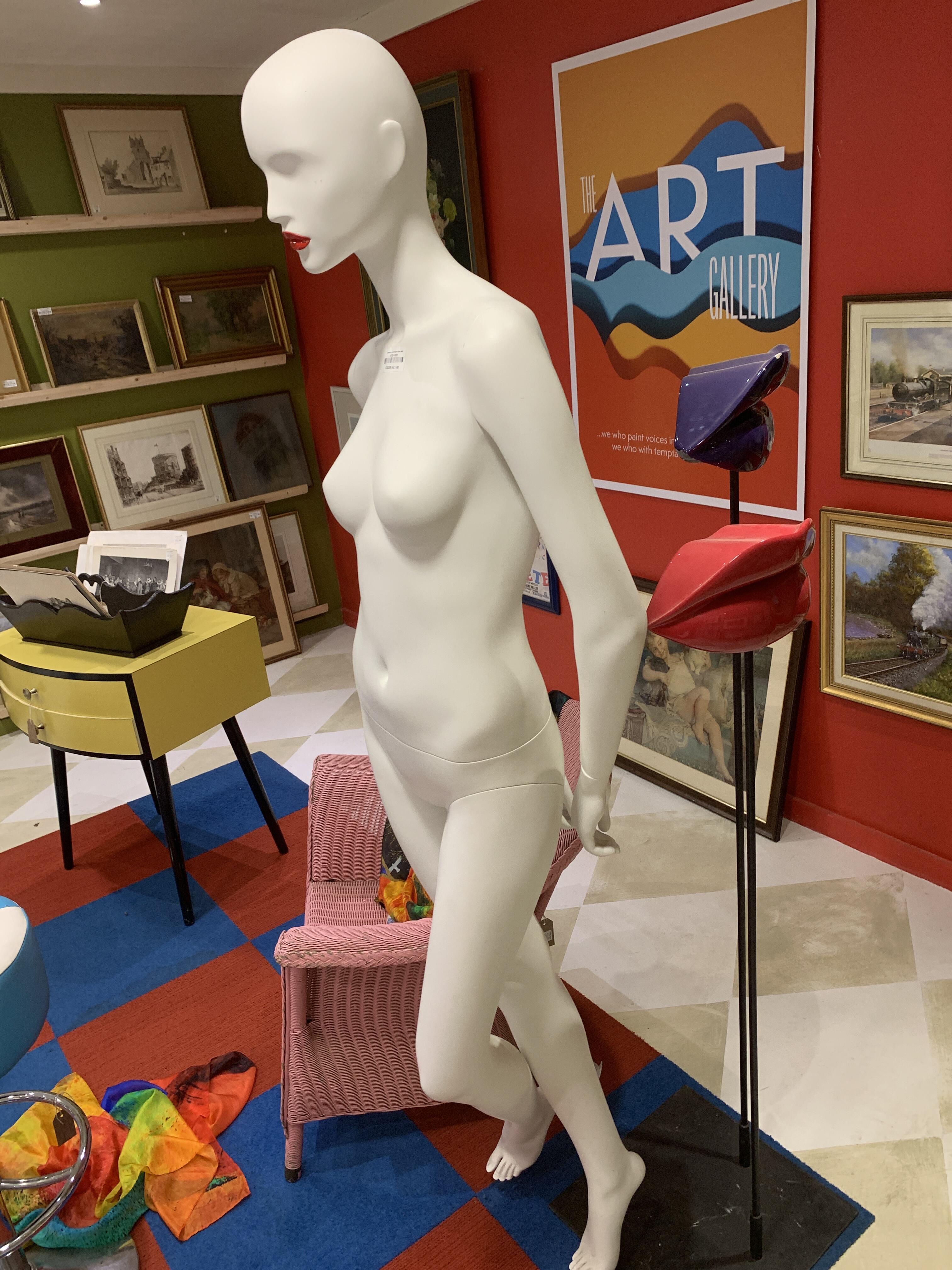 Reclaimed Female Mannequin with Colourful Lips