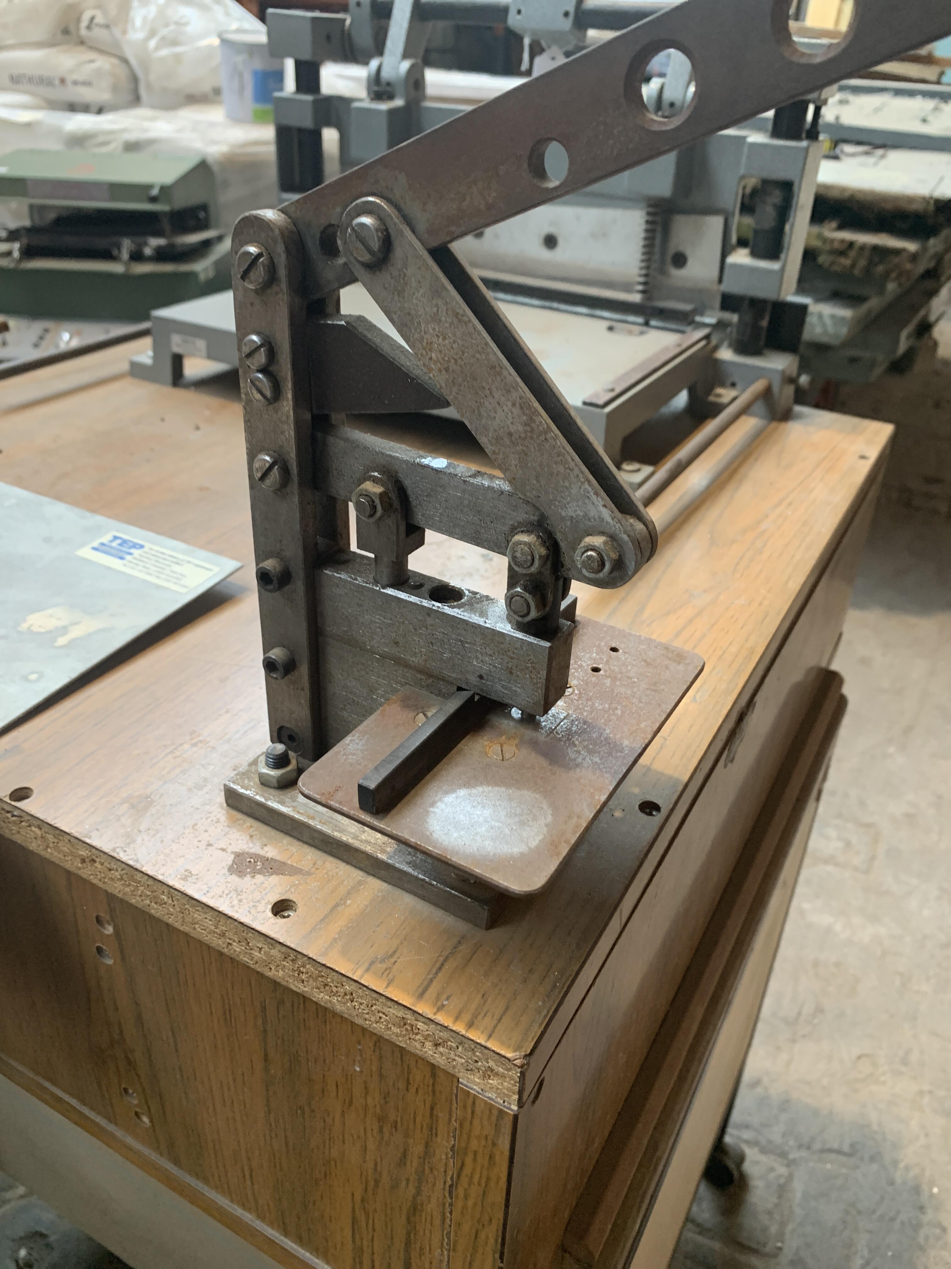 Reclaimed Workbench with Wheels & Machines