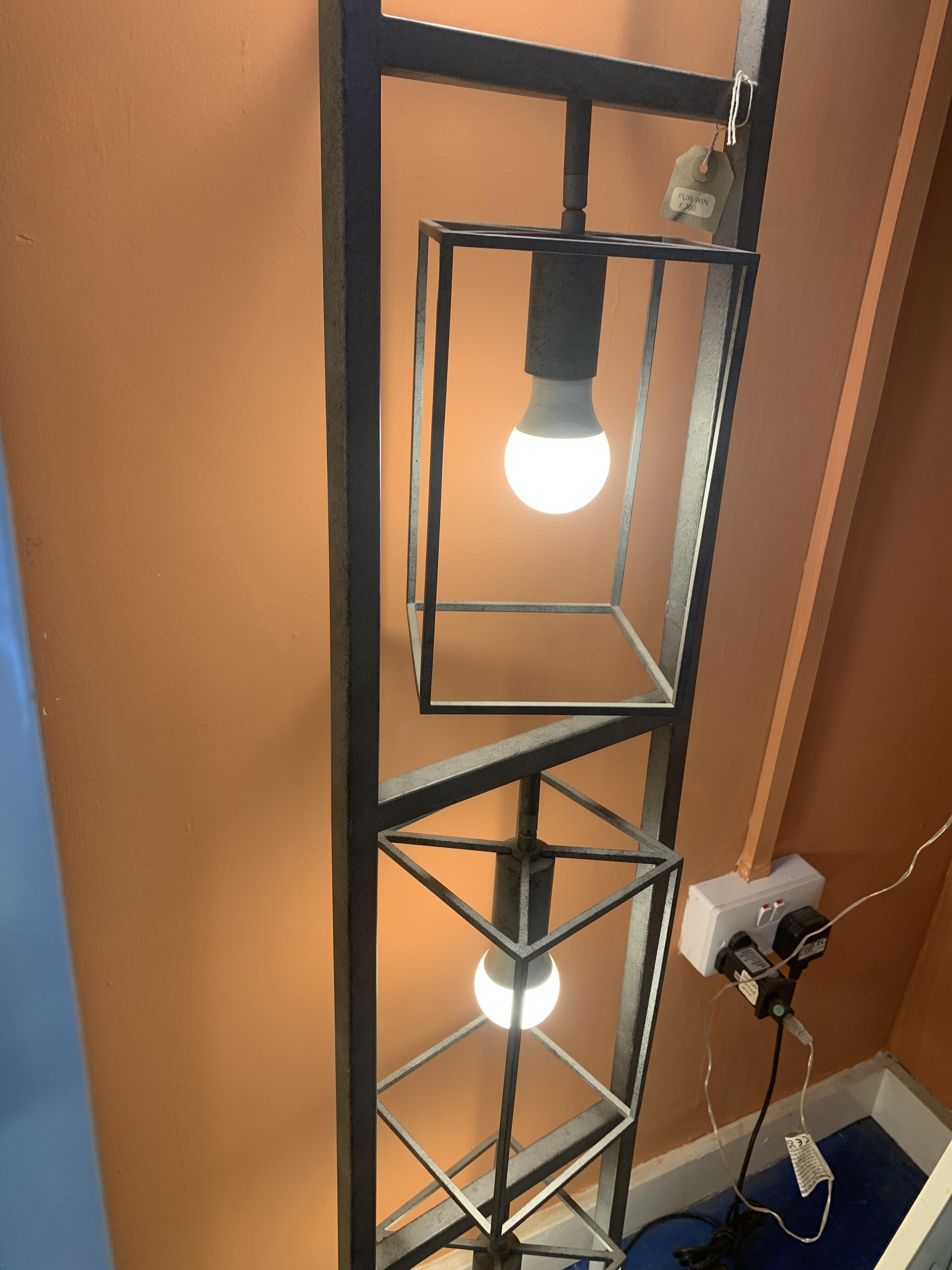 Vintage Industrial 4 Bulb Floor Lamp