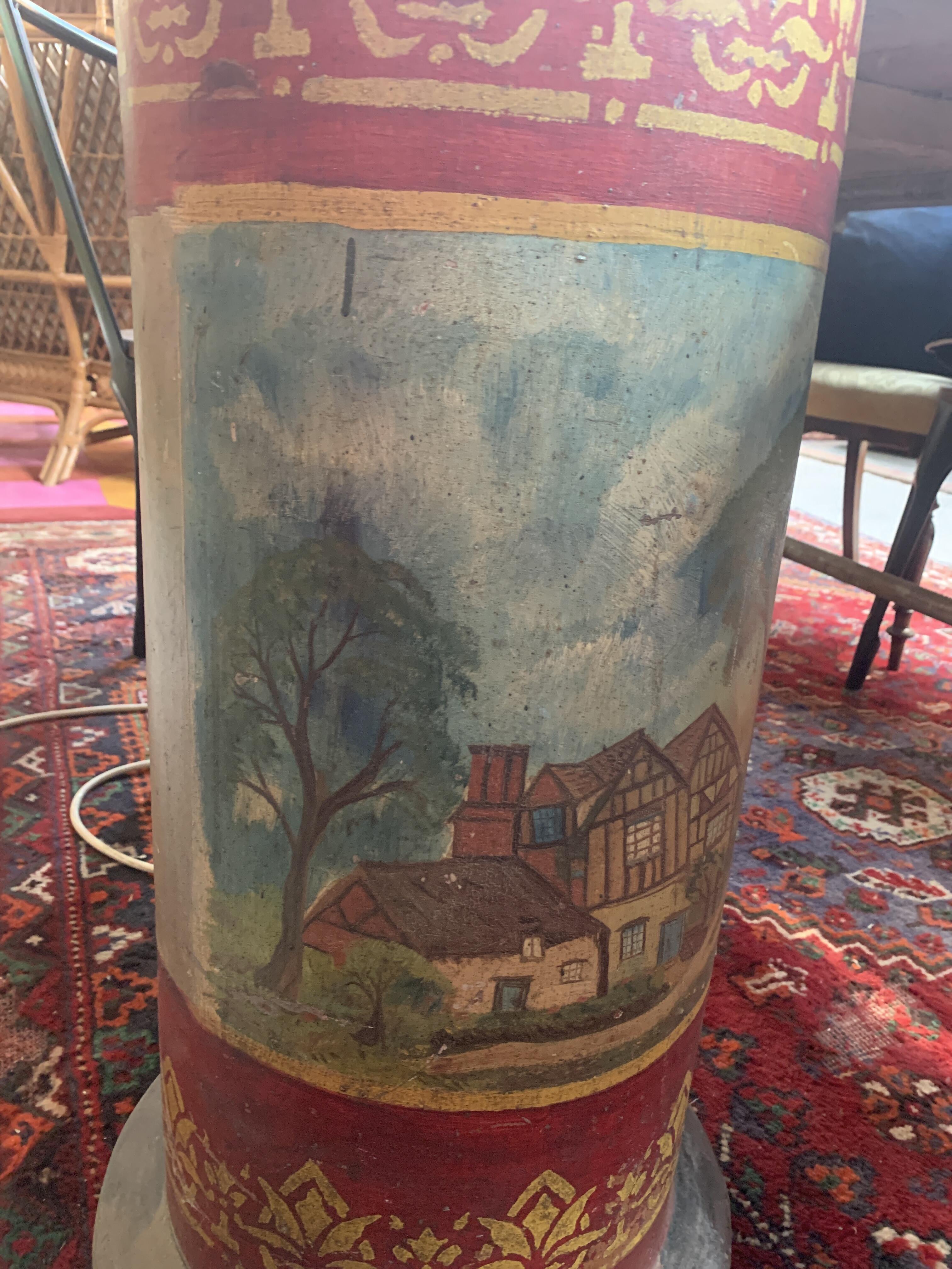 Charming Hand Painted Chimney Pot