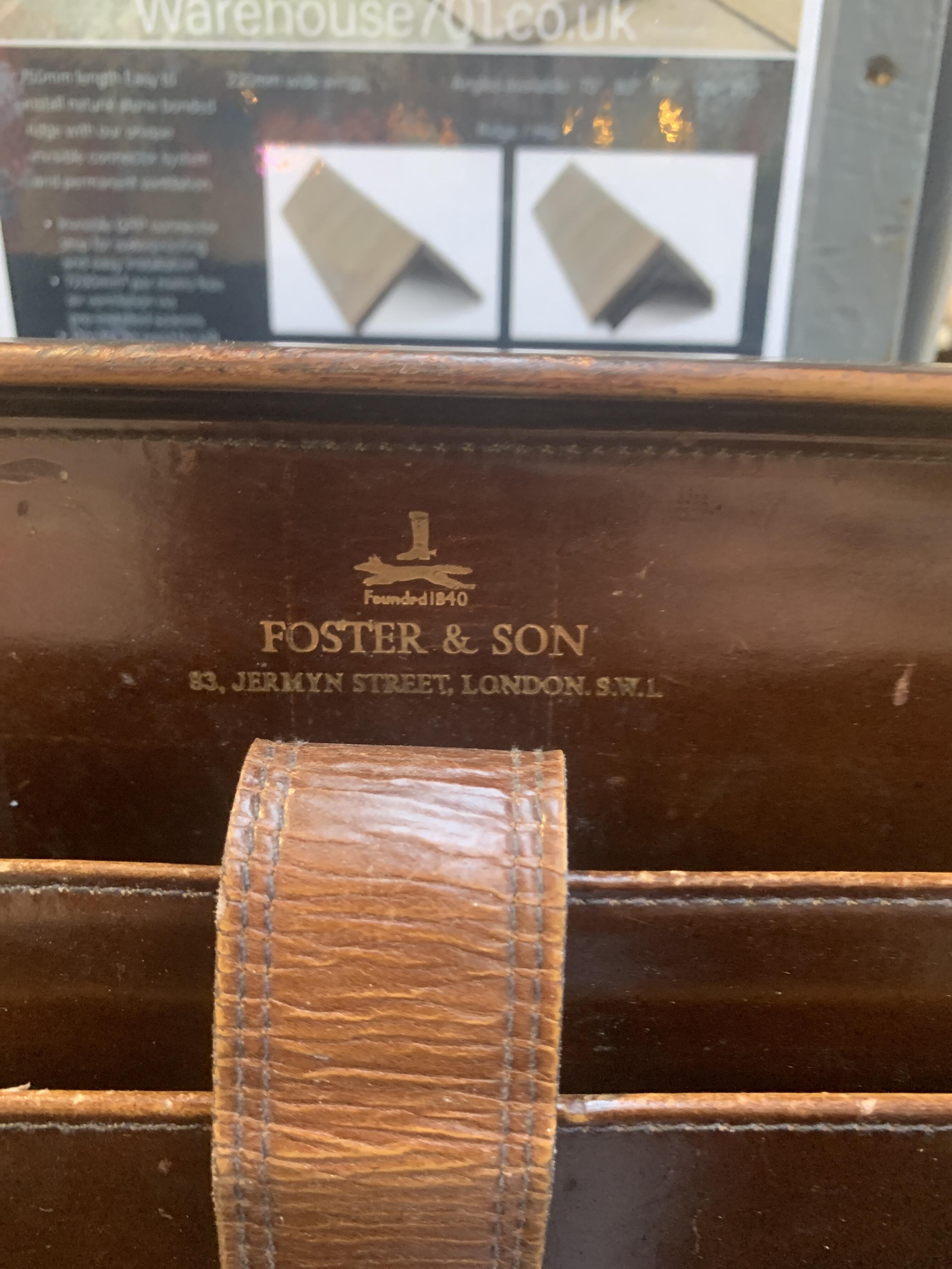 Vintage Foster & Son Attaché Case - Brown Leather