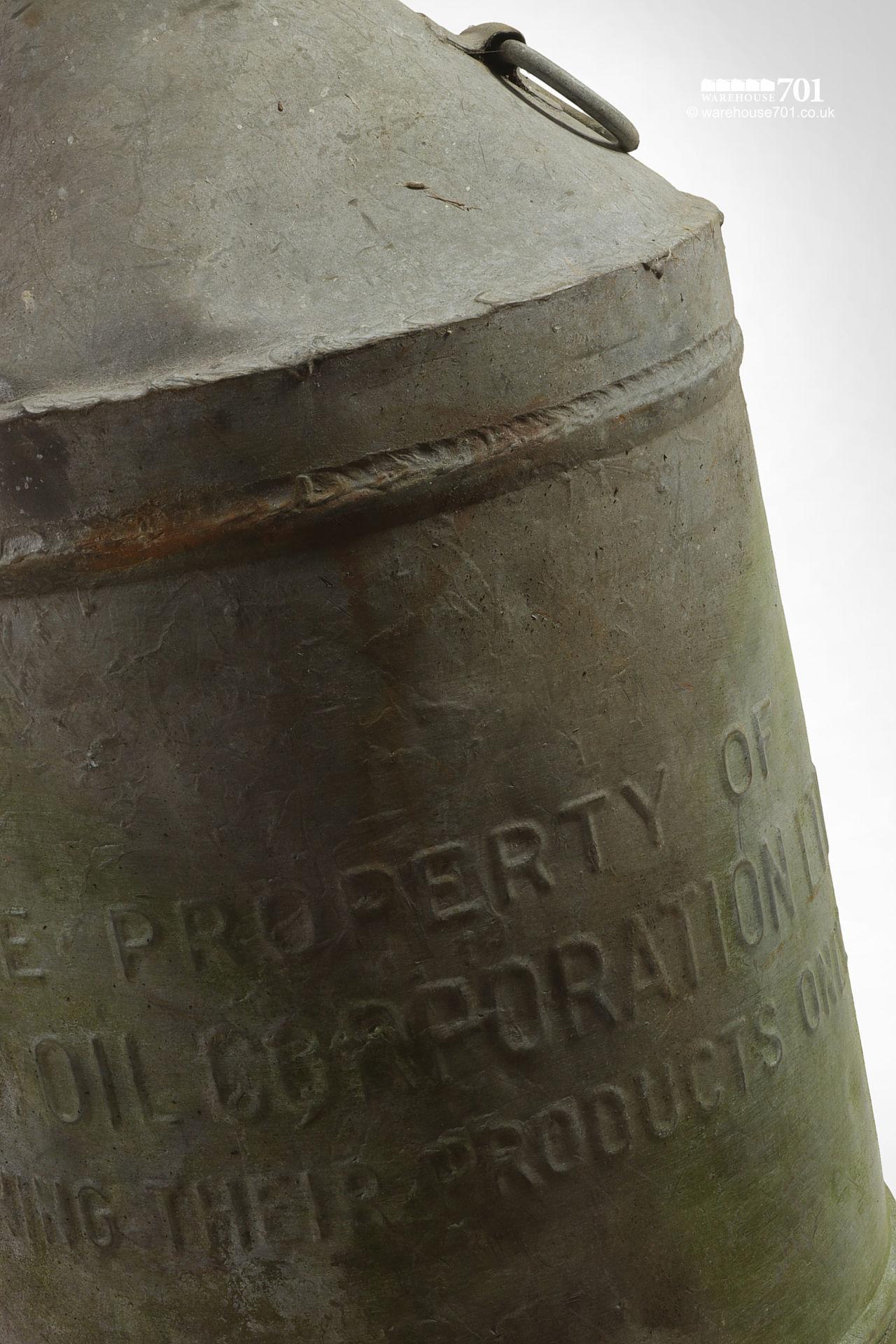 1950s London Oil Corporation twin handle can