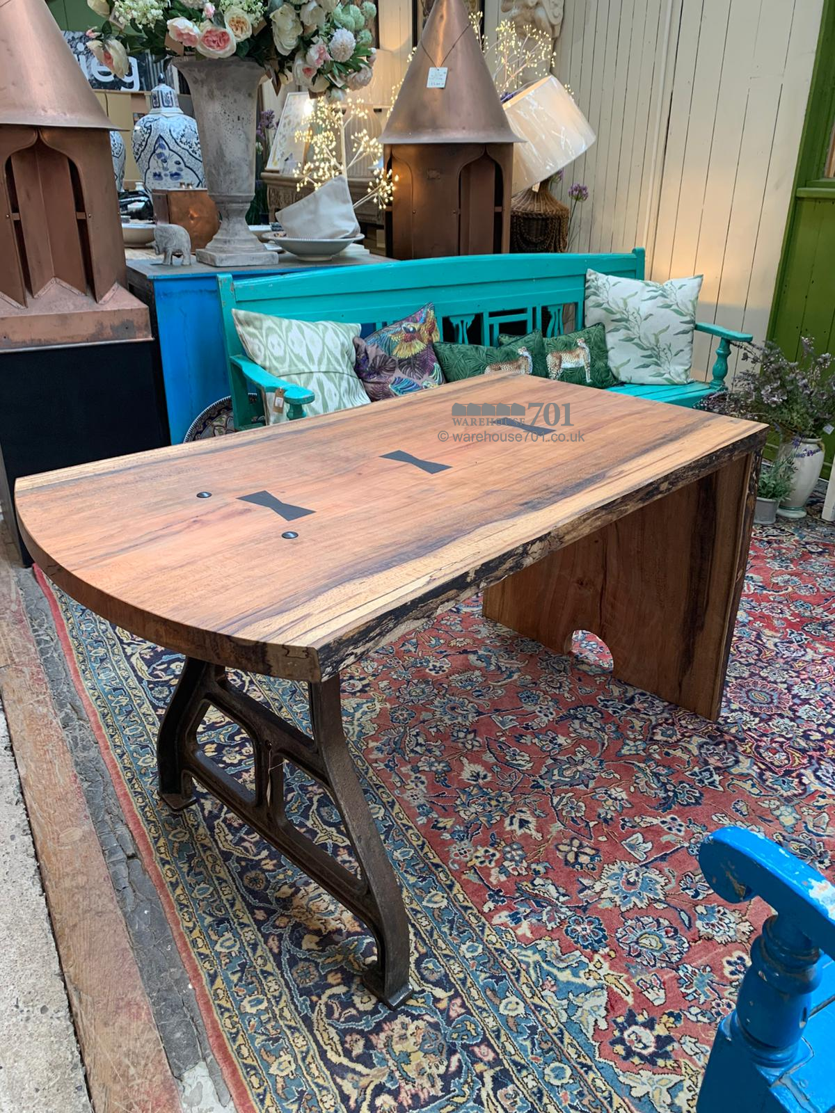 701 Original Spalted beech executive desk