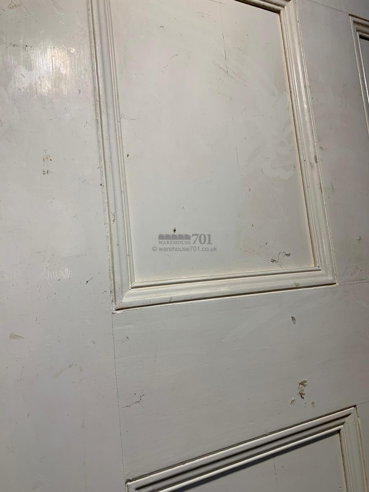 pair of large white doors