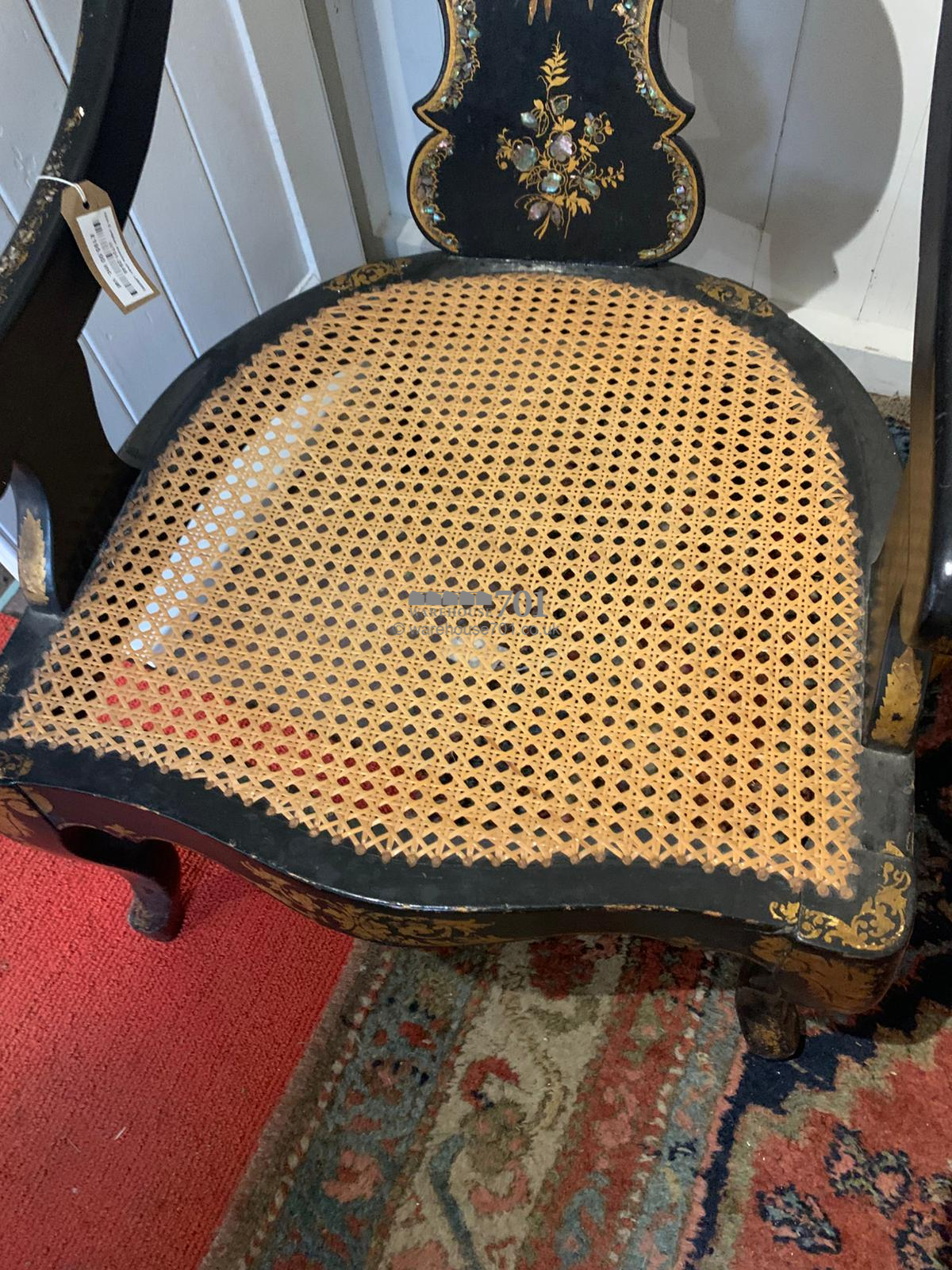 19th C papier mache chair