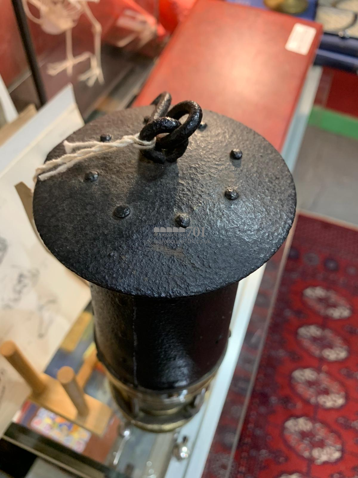 Antique miners lamp