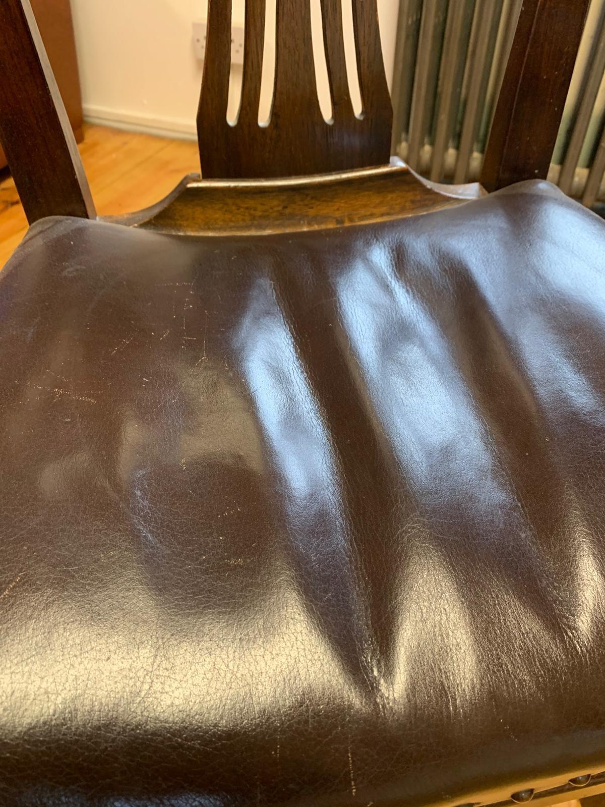 Set of 8 antique Georgian mahogany dining chairs