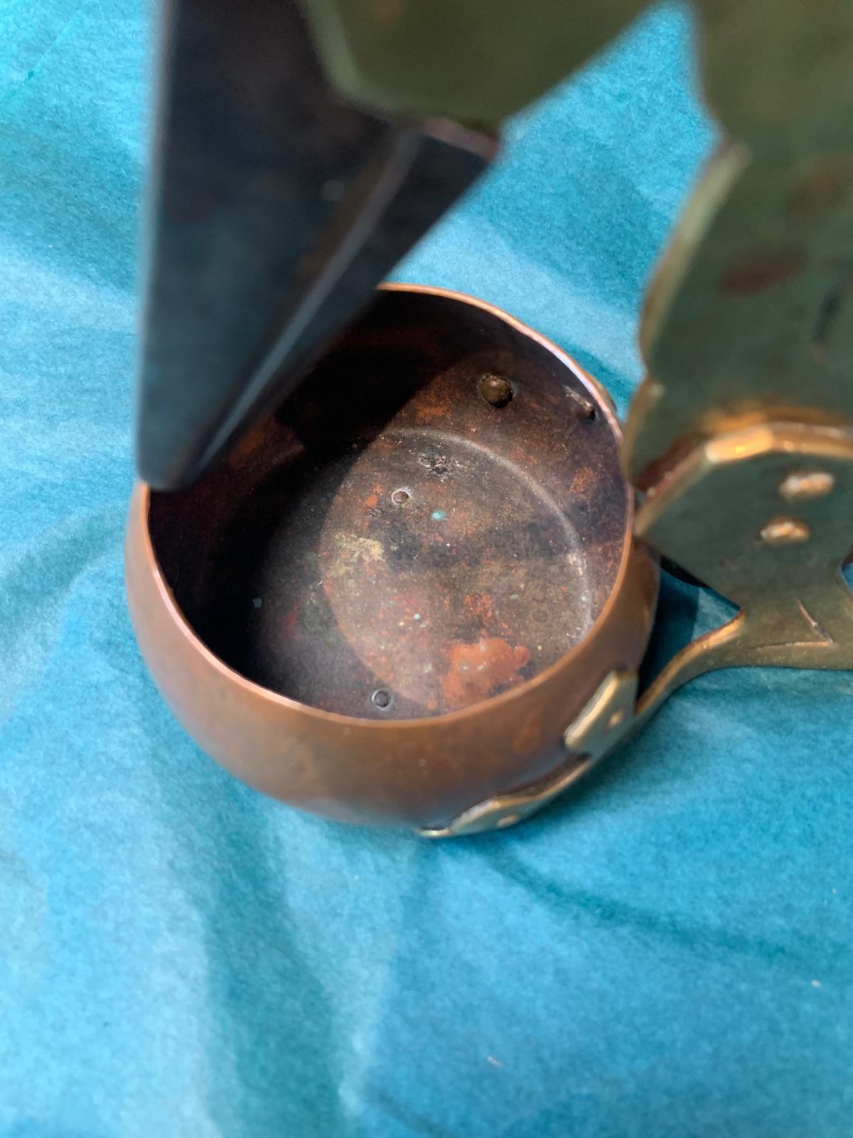 Antique Art Deco Bronze and copper cigar cutter