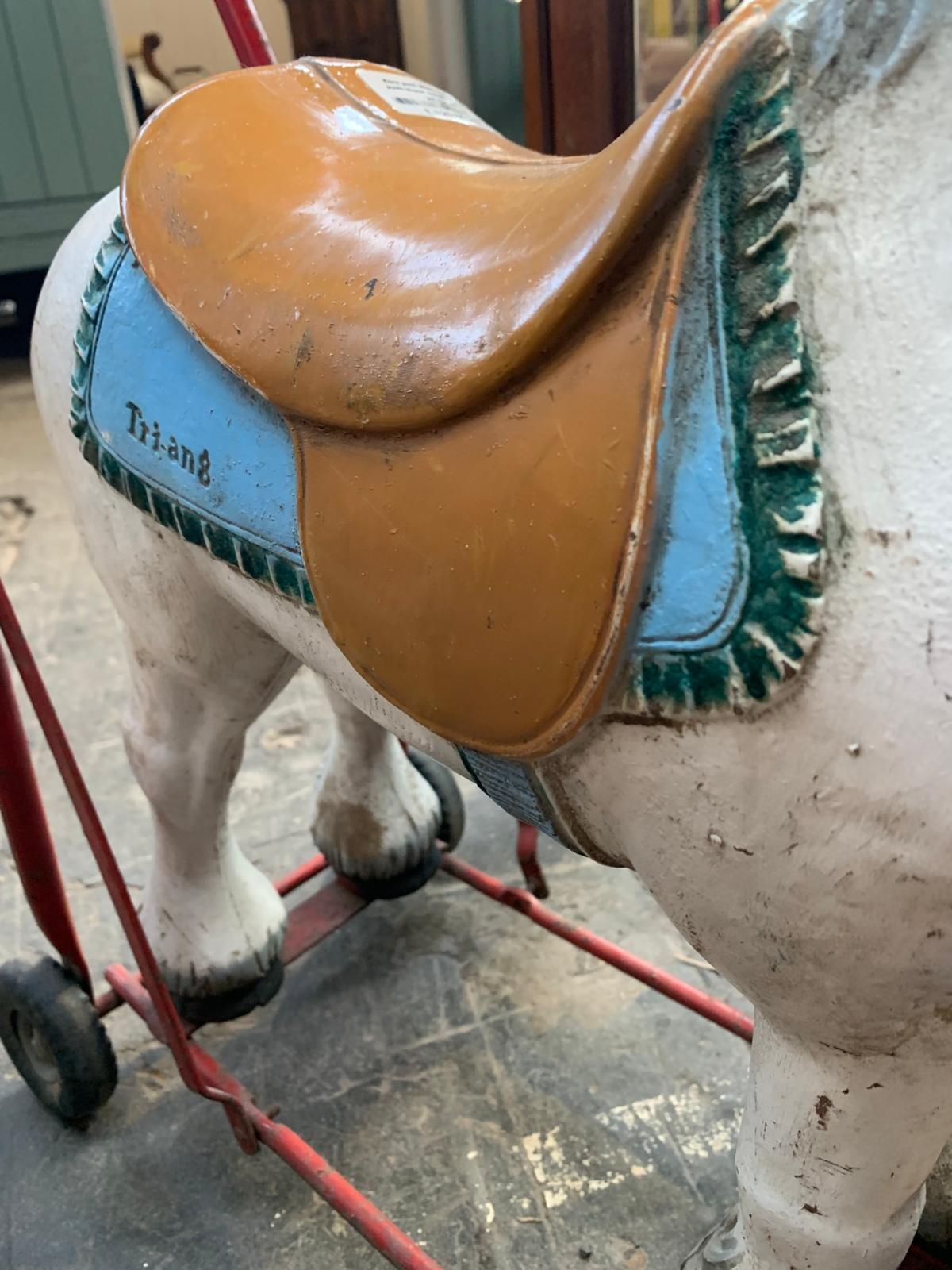 British Made Tri-ang Push Along Horse