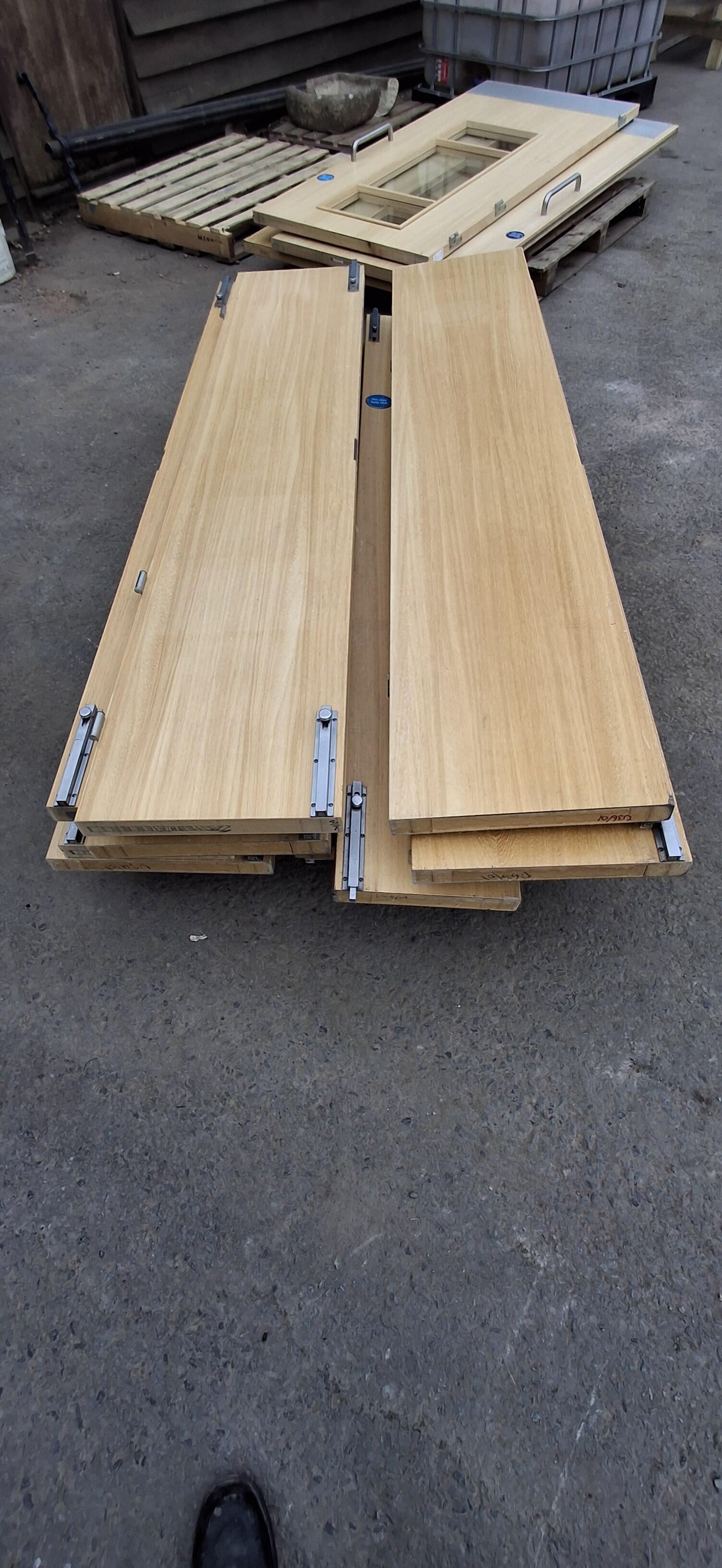 Used Fire Door with Glass Panel