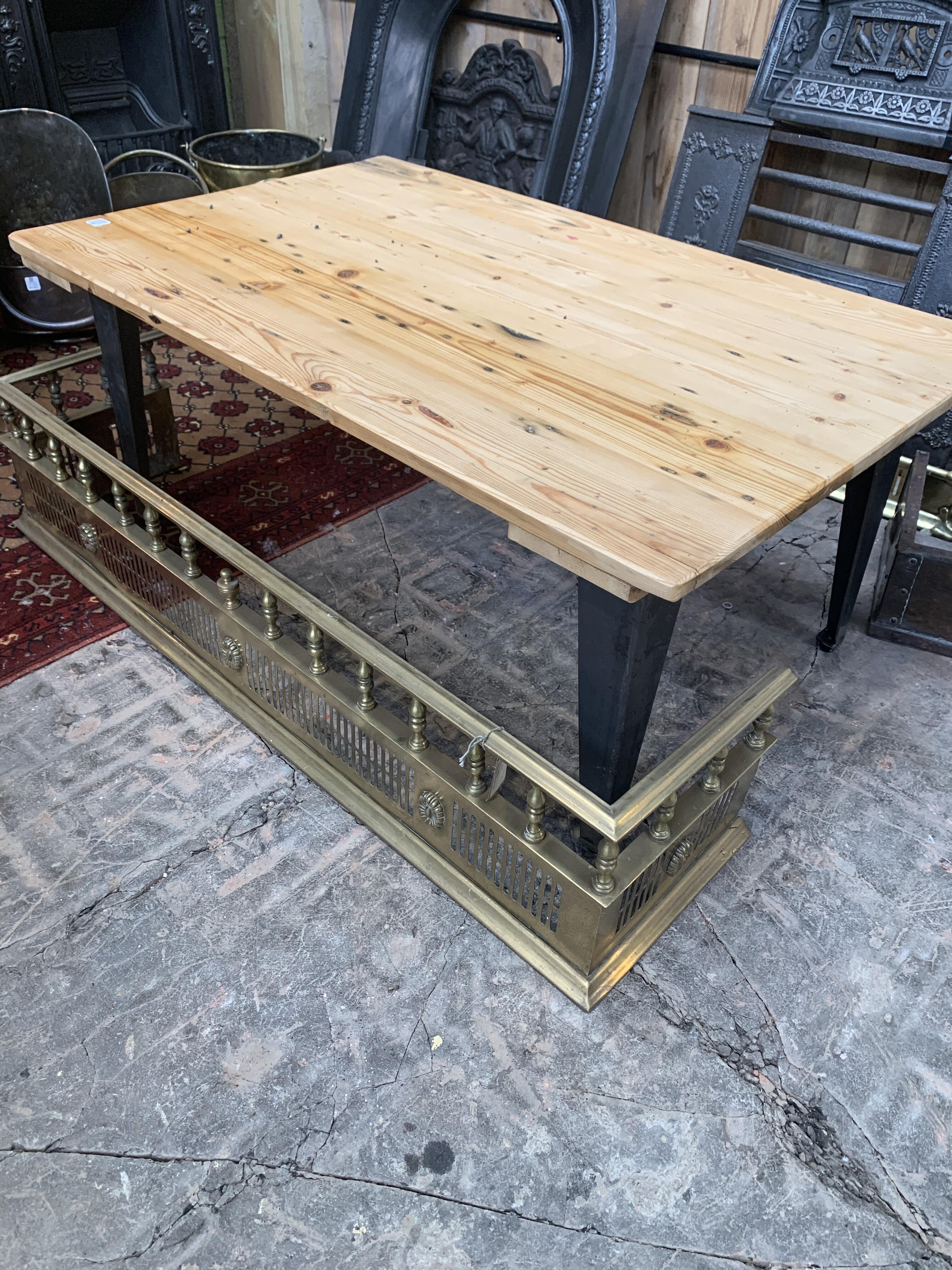 Reclaimed Door Coffee Table with Metal Legs
