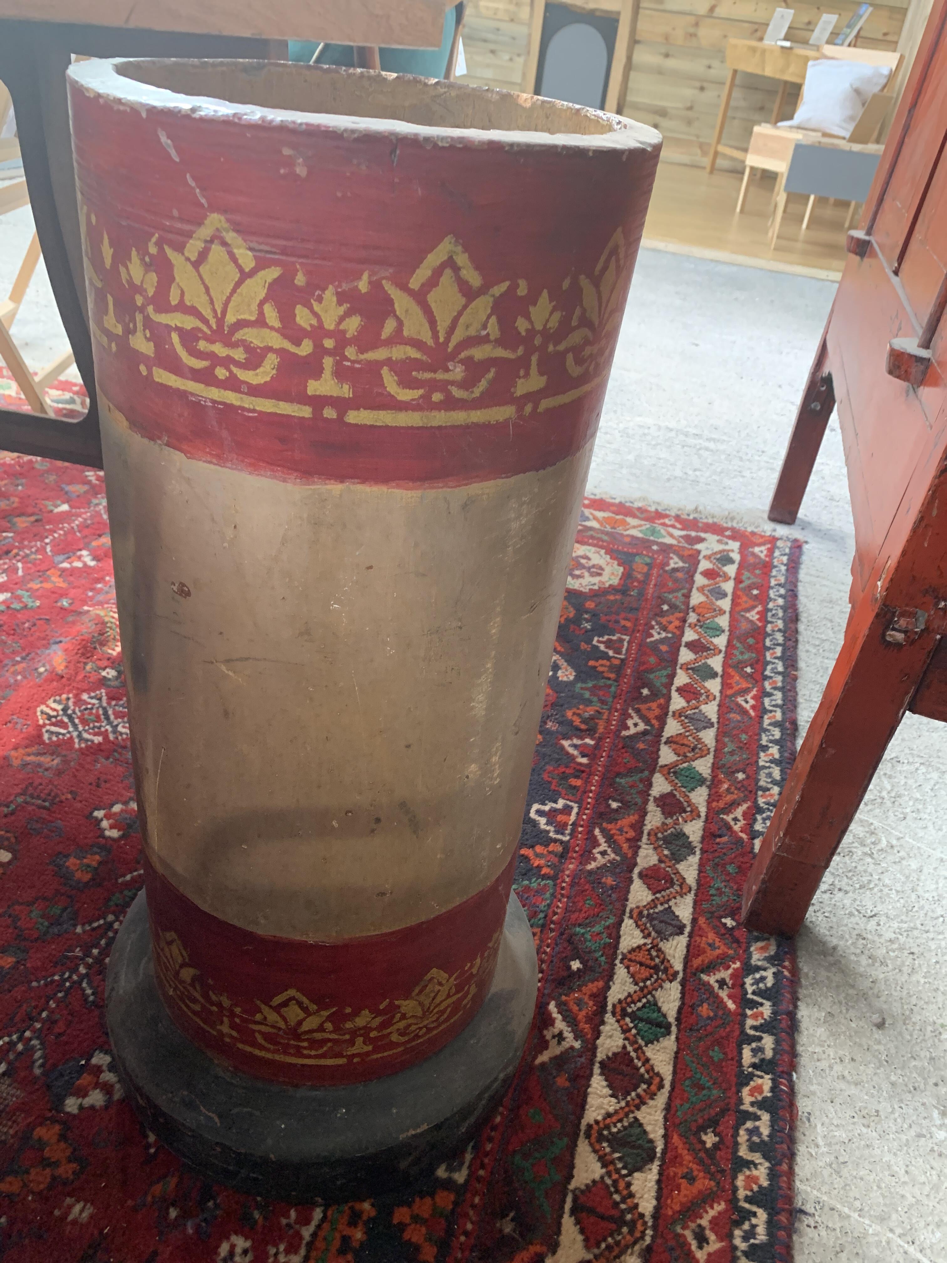 Charming Hand Painted Chimney Pot