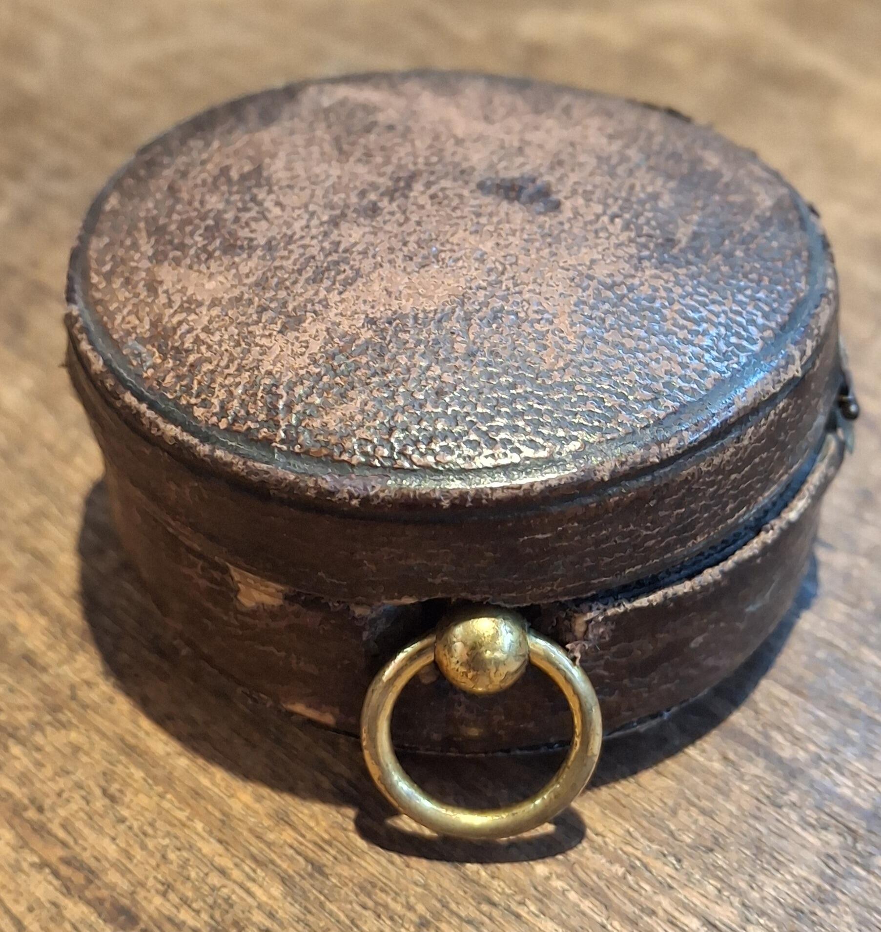 Brass cased pocket barometer