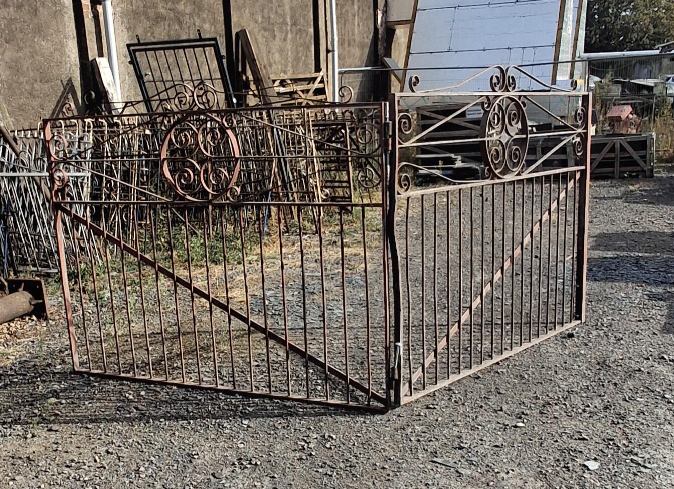 Pair of Ornate Wrought Iron Gates