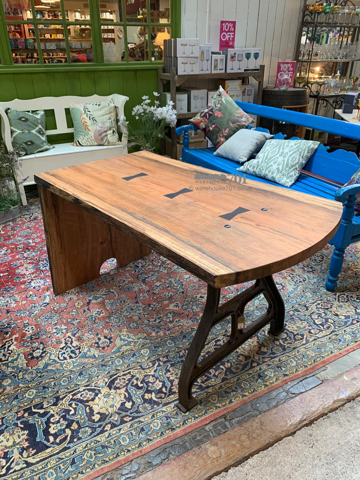 701 Original Spalted beech executive desk