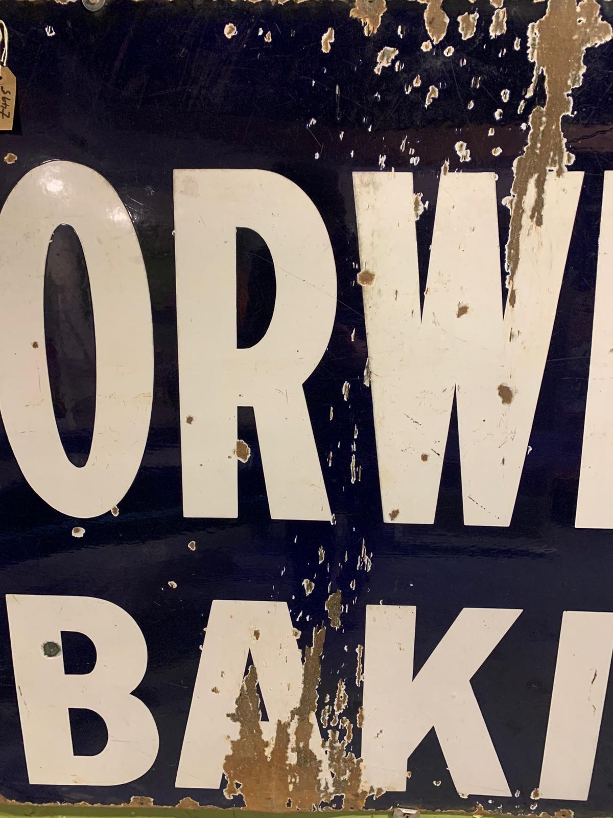 Borwicks Baking metal sign
