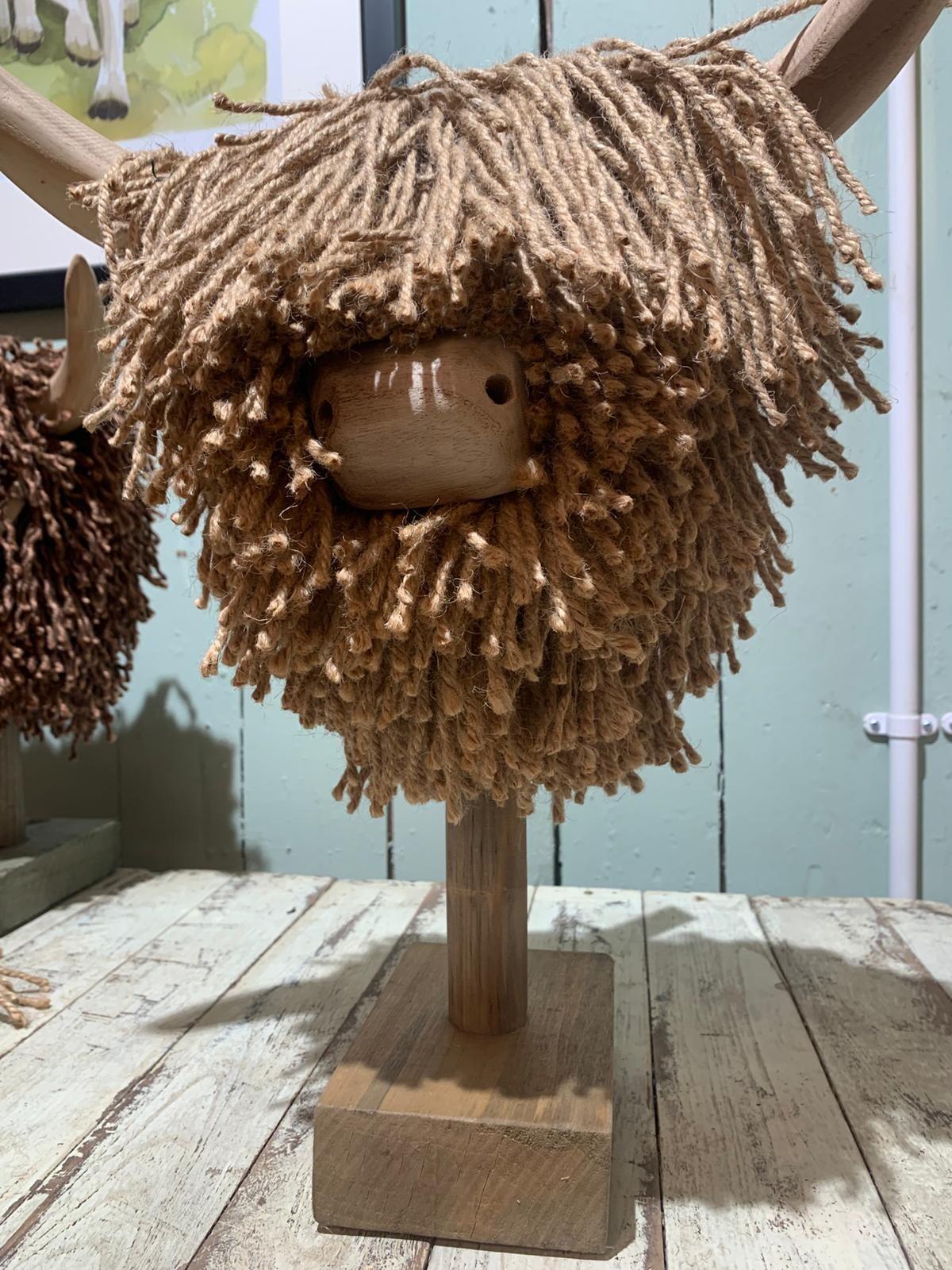 Elspeth Jute Highland Cow Small