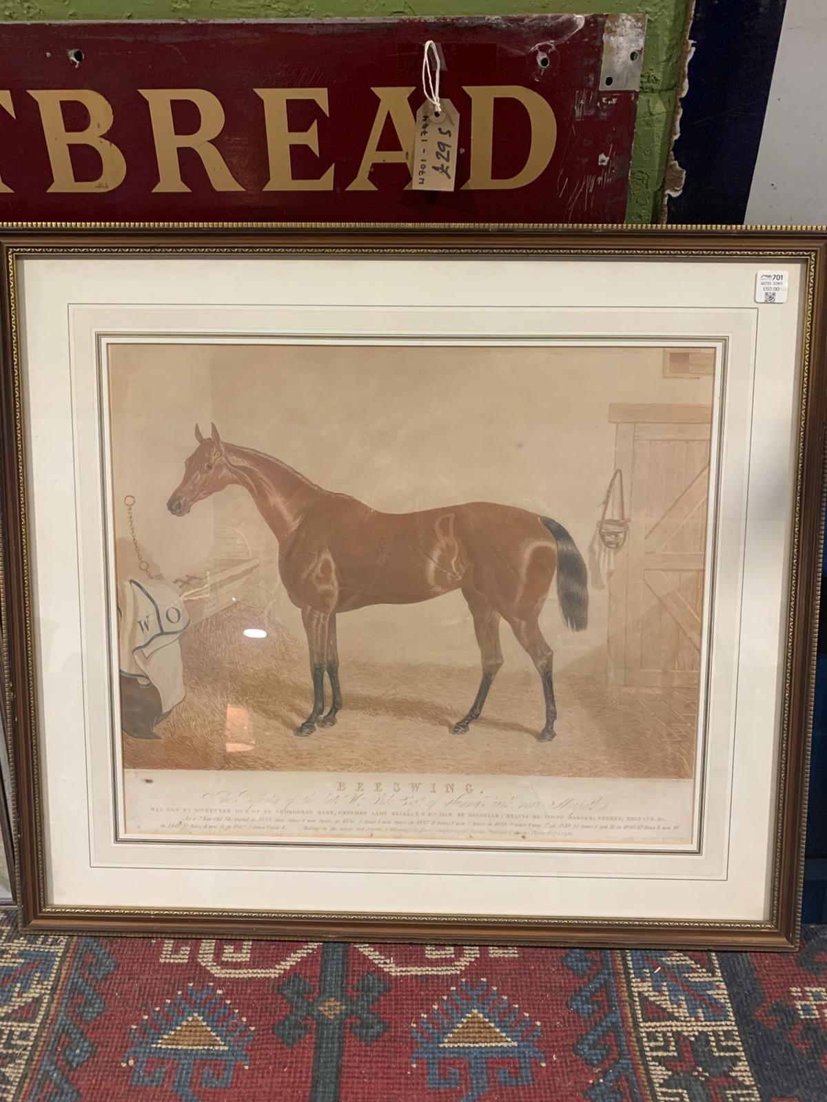 Antique print of Beeswing