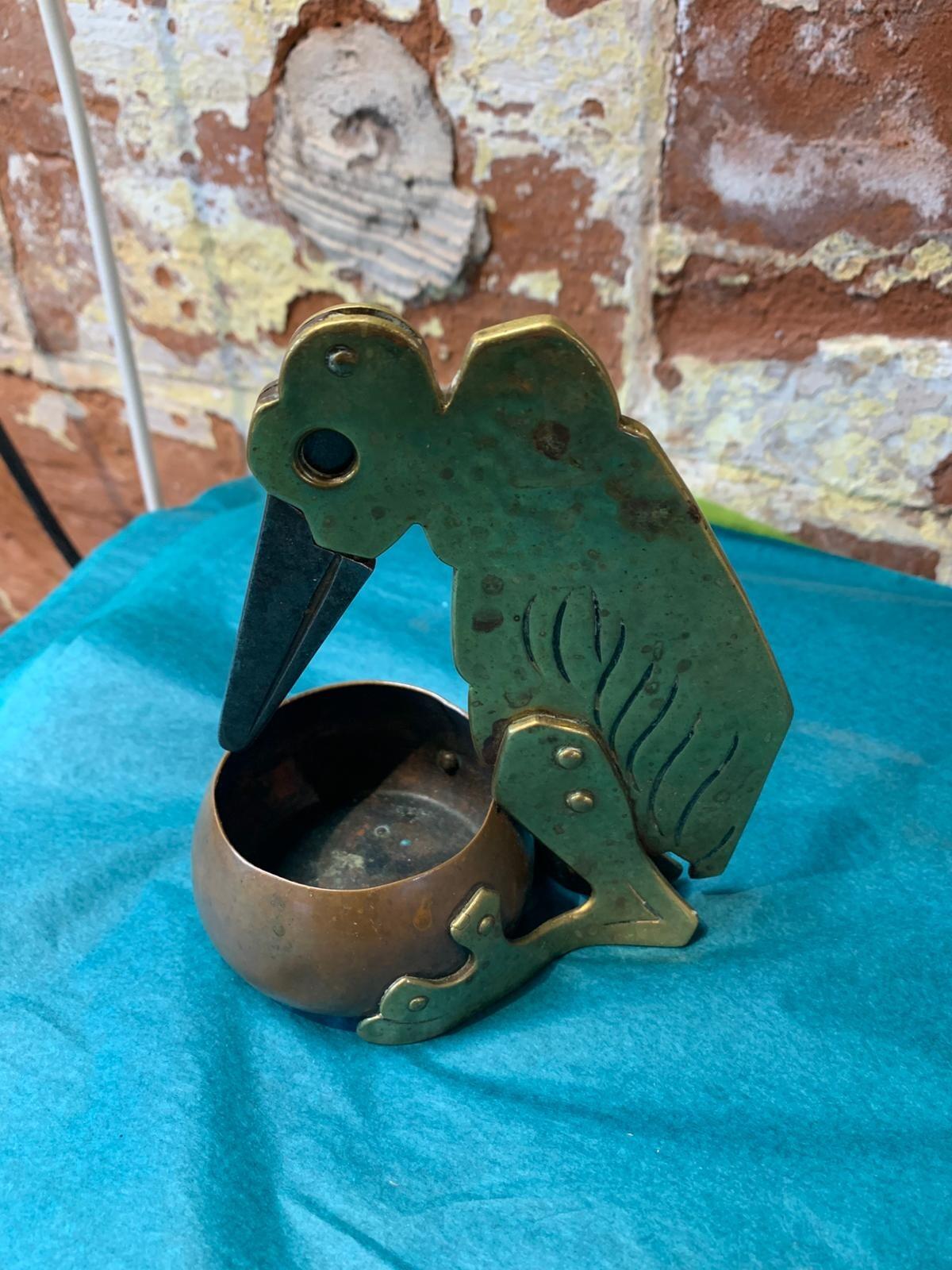 Antique Art Deco Bronze and copper cigar cutter