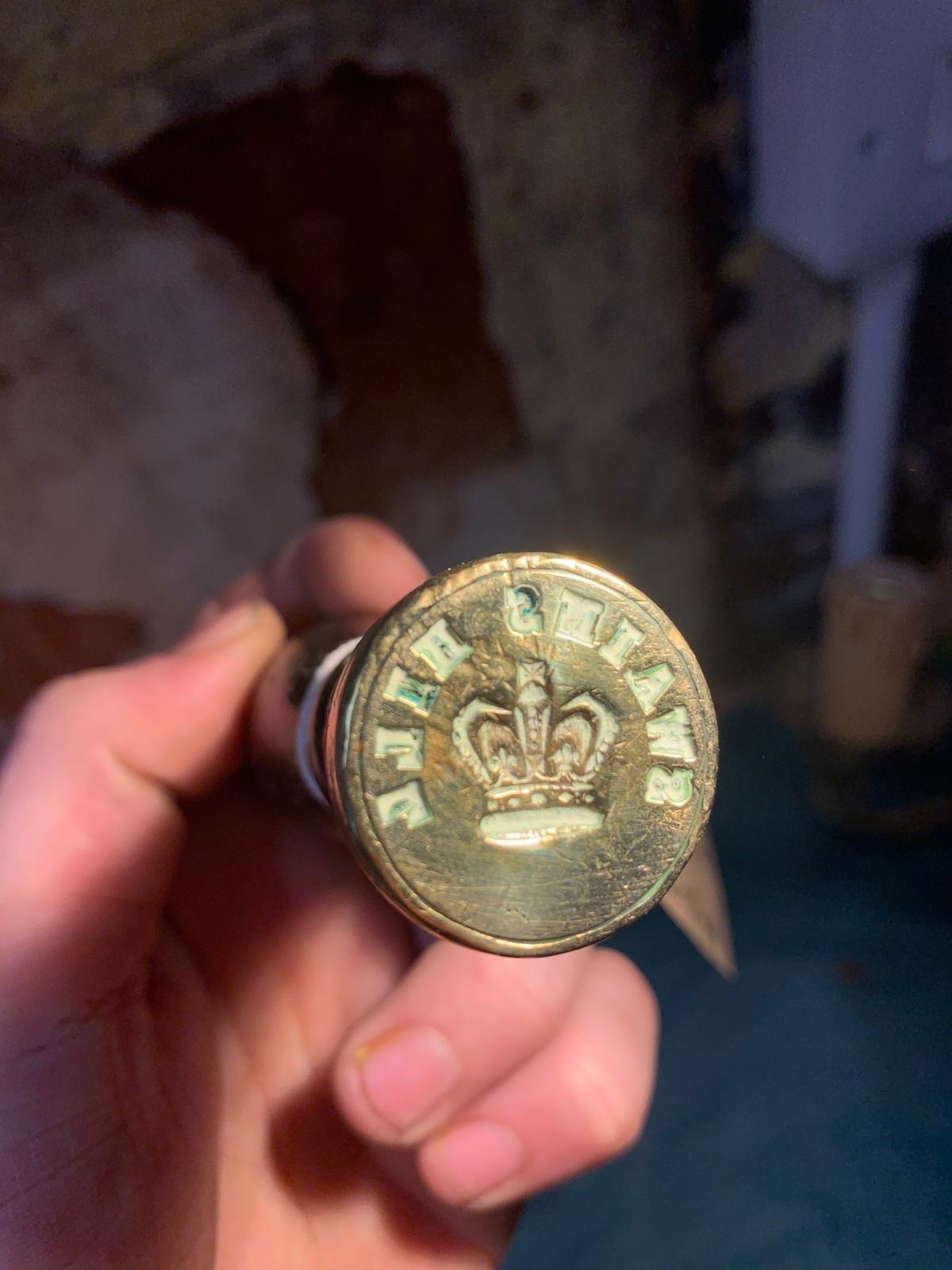 Antique treen Post Office wax seal