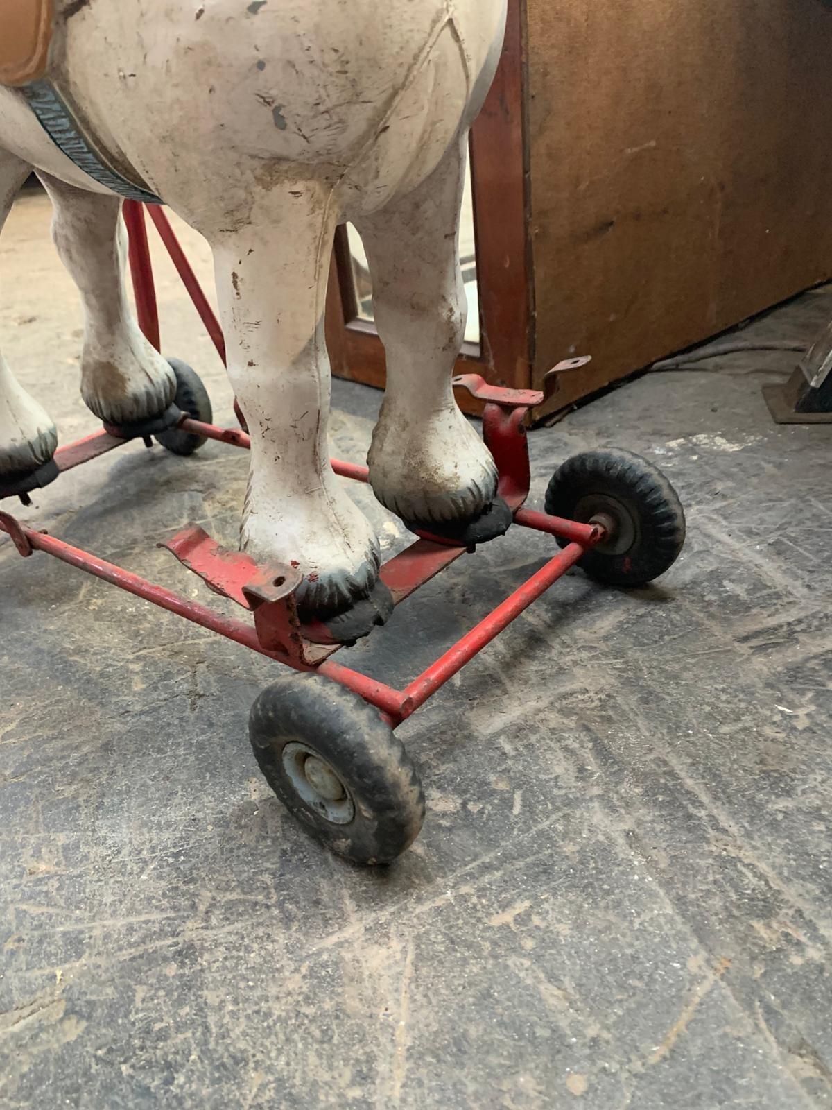 British Made Tri-ang Push Along Horse