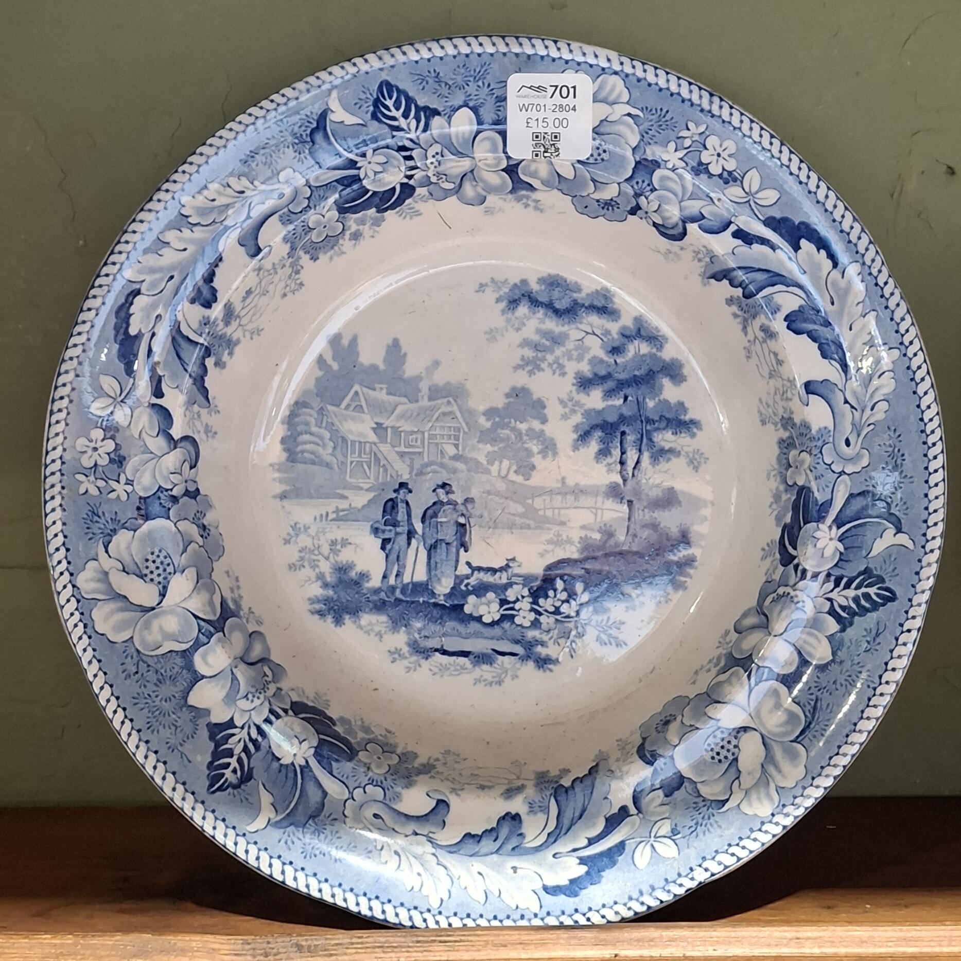 19th Century Blue & White Plates - Individual Sale