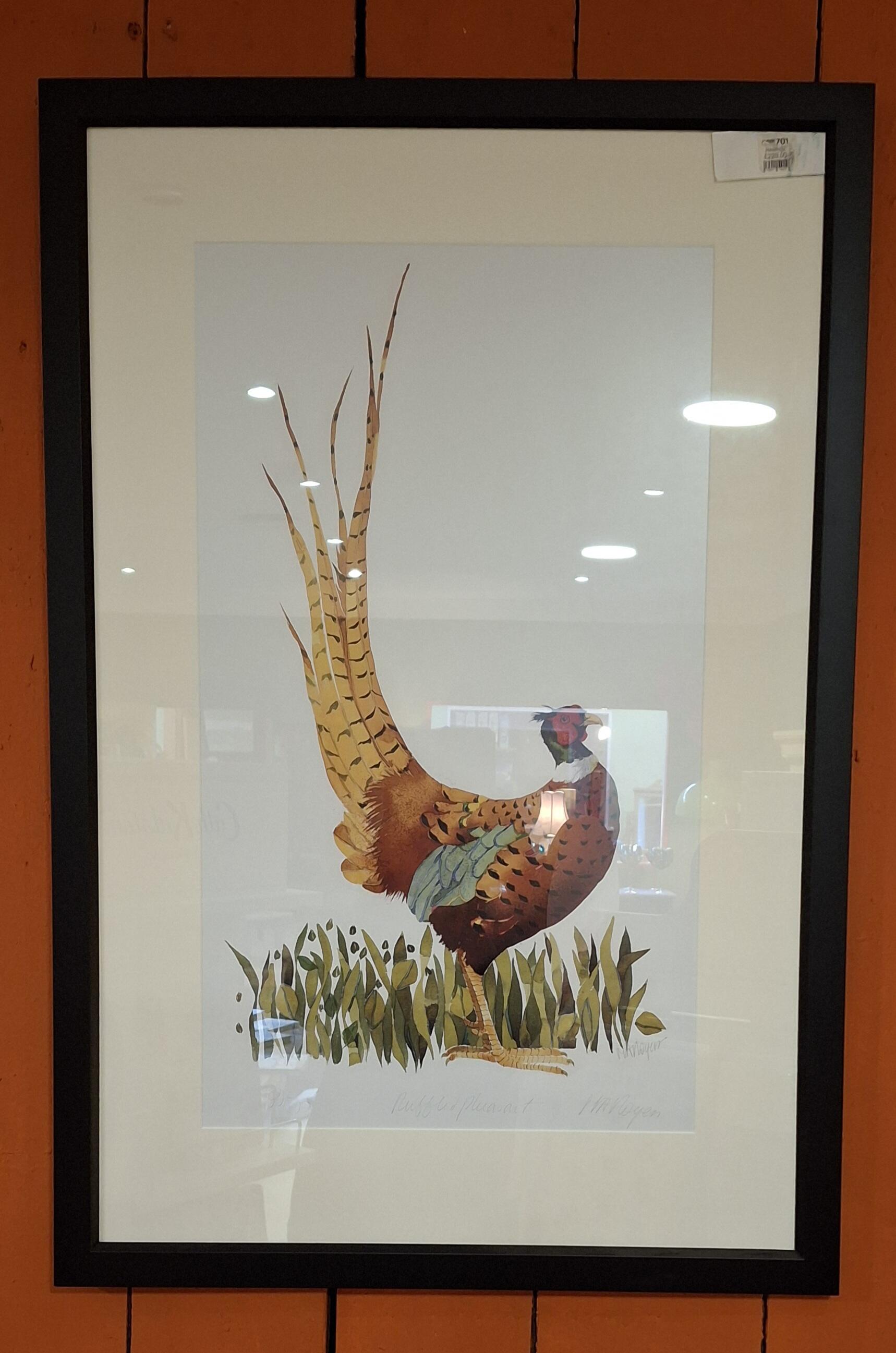 Framed Ruffled Pheasant Artwork
