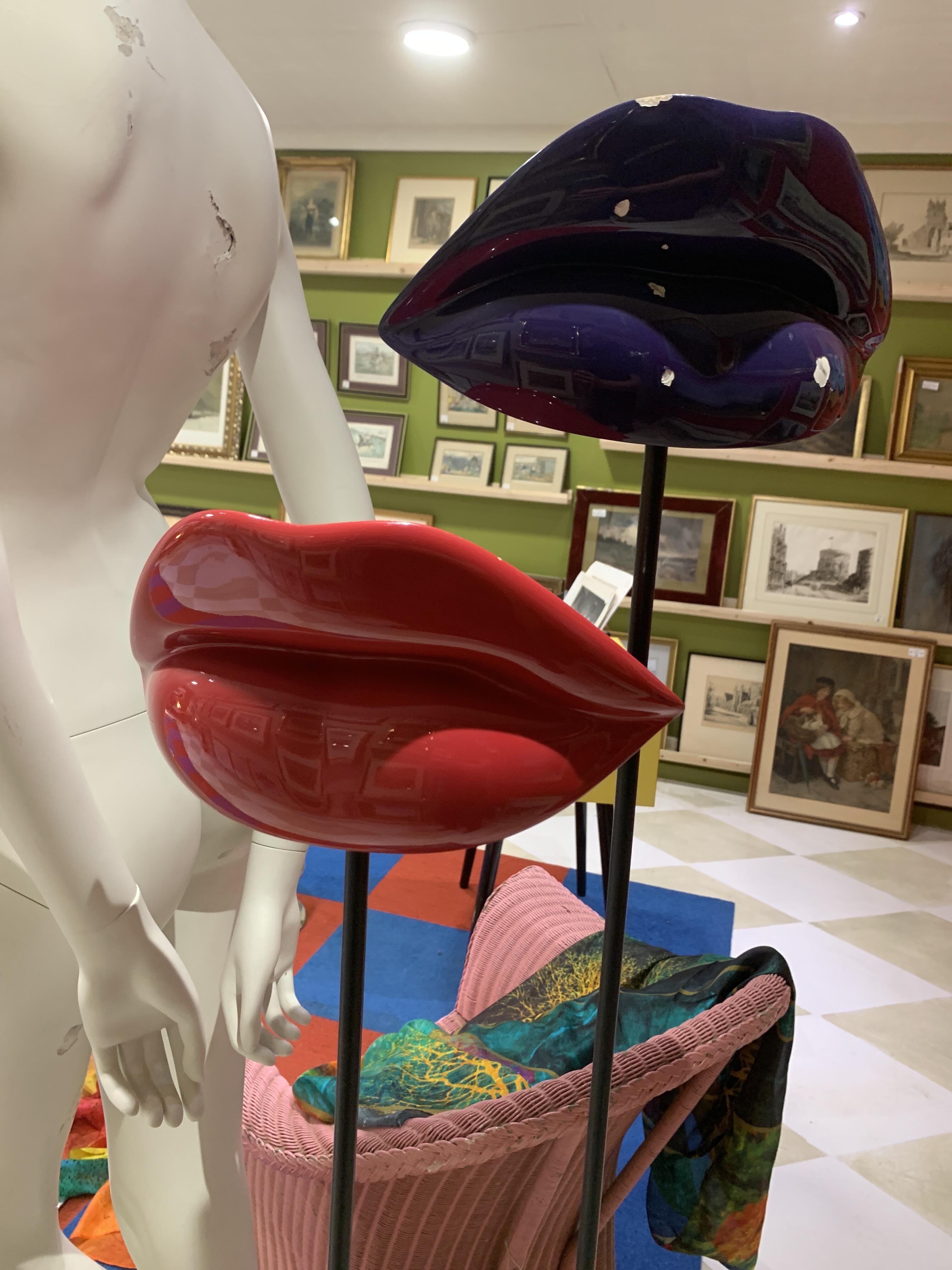 Reclaimed Female Mannequin with Colourful Lips