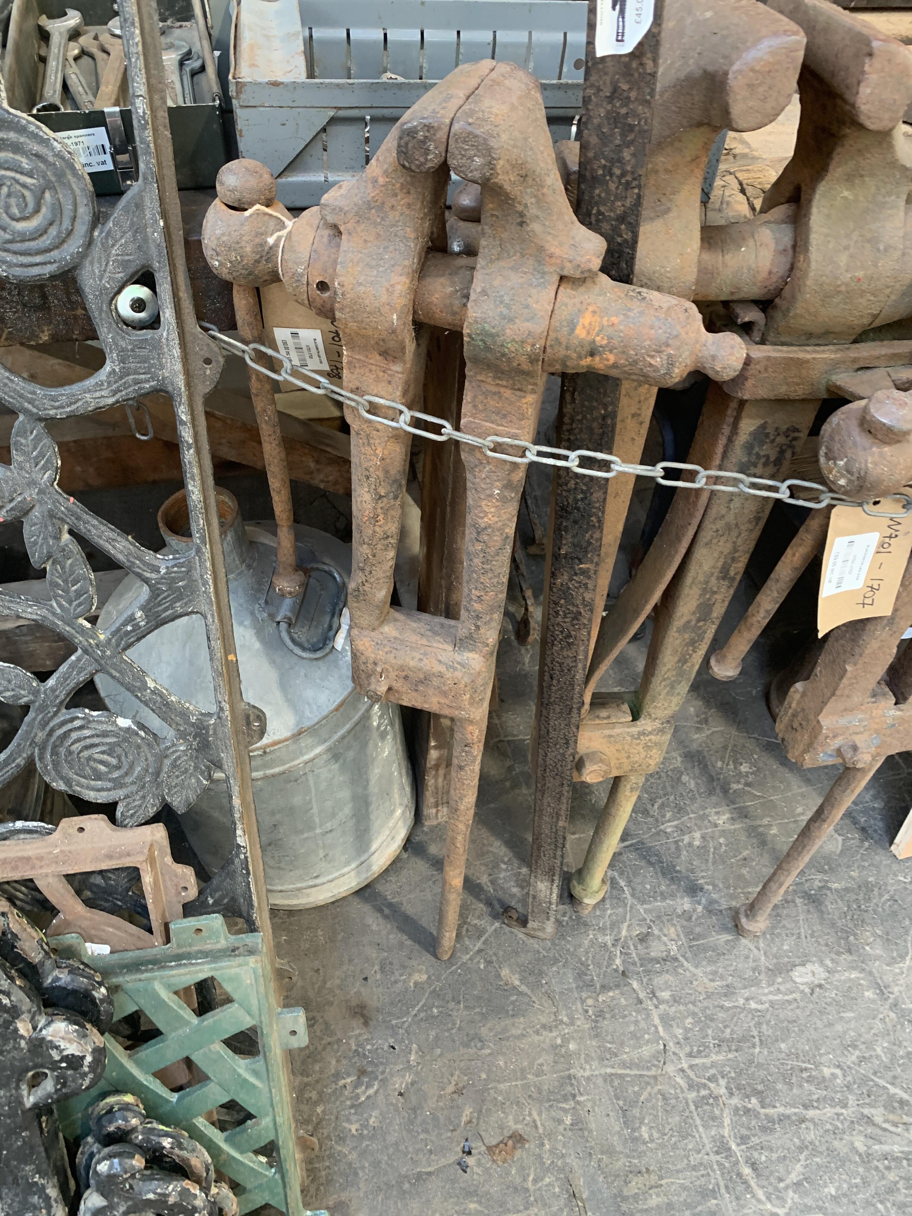 Vintage Blacksmith Leg Vice