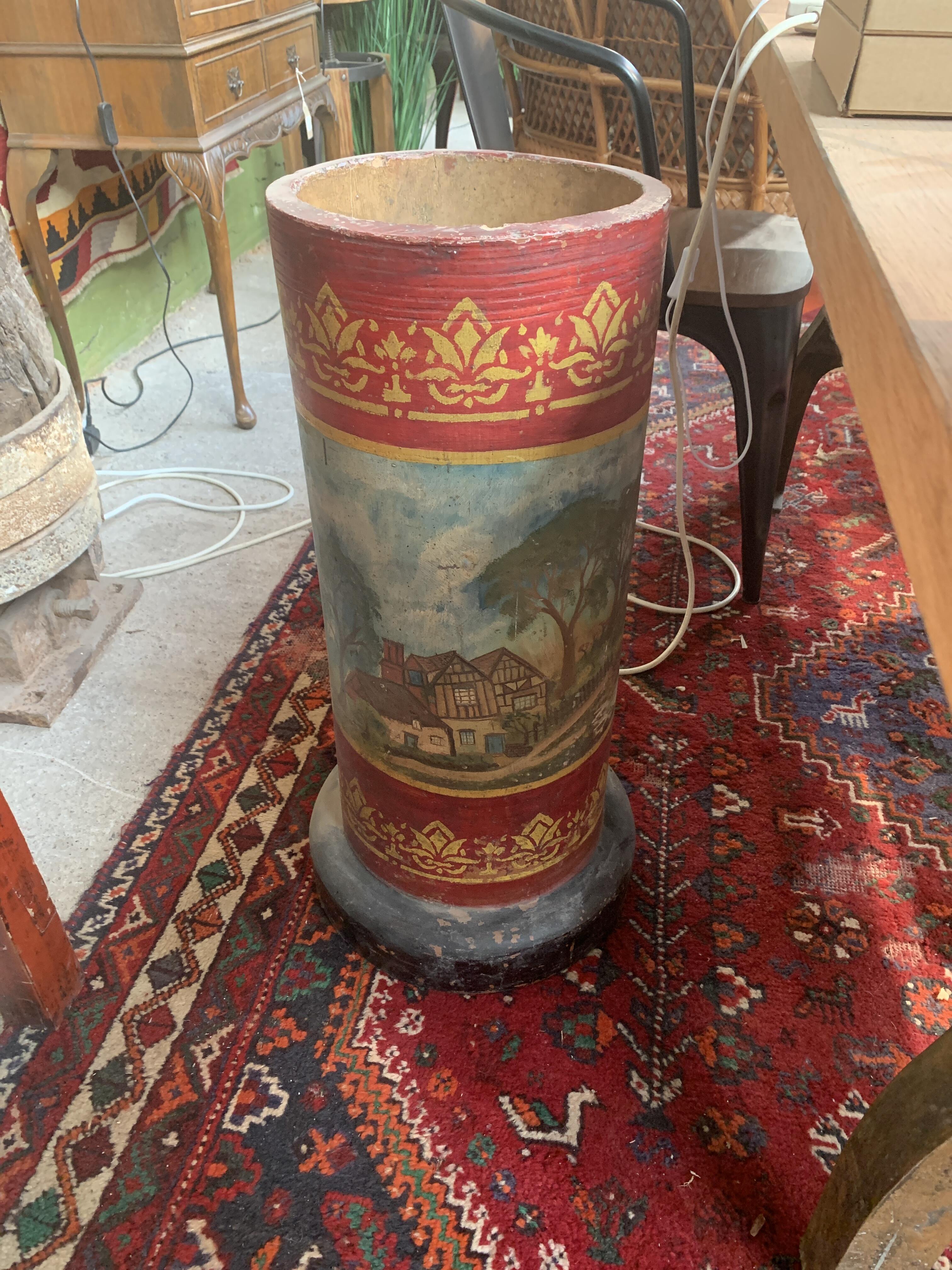 Charming Hand Painted Chimney Pot
