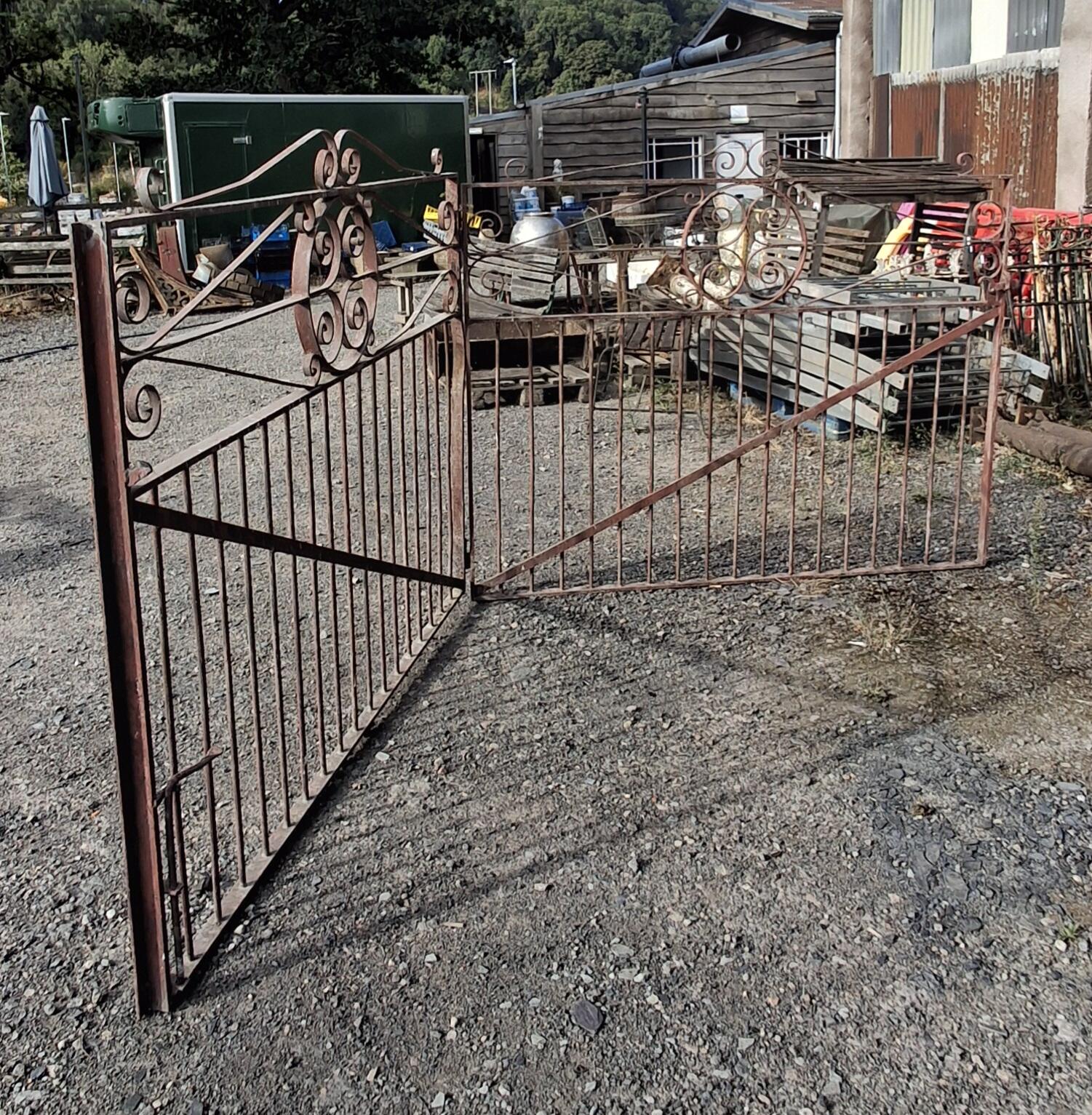 Pair of Ornate Wrought Iron Gates