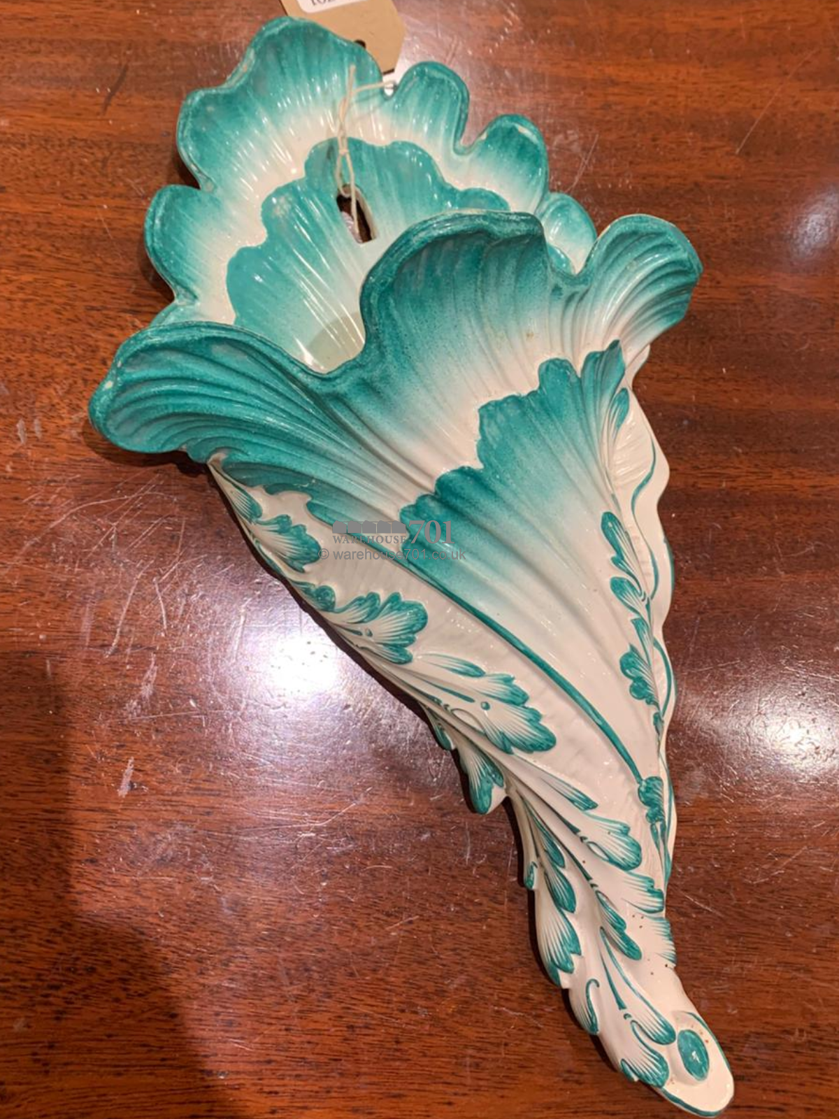 Antique Gien Ceramic Wall Pocket Vase