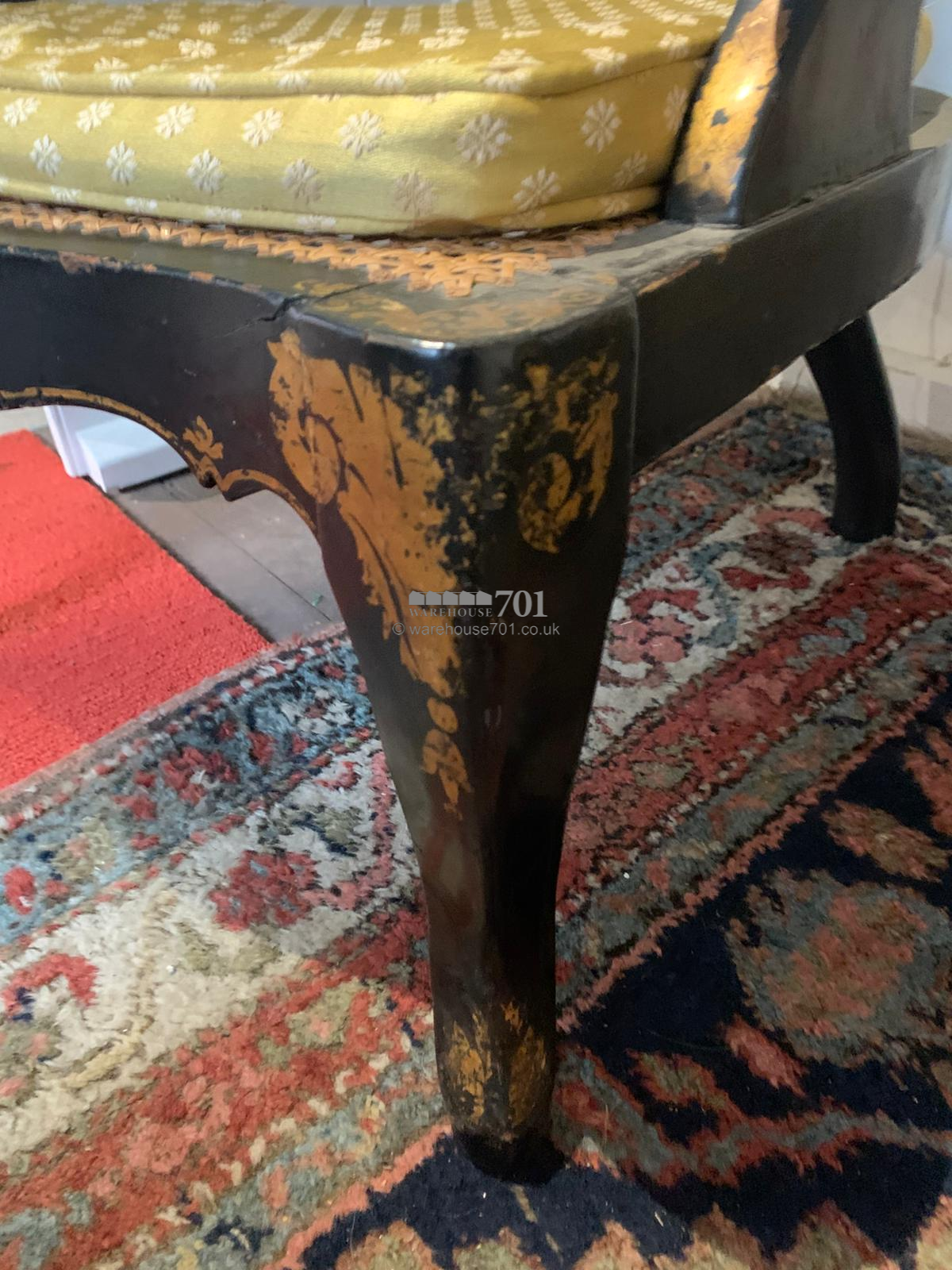 19th C papier mache chair