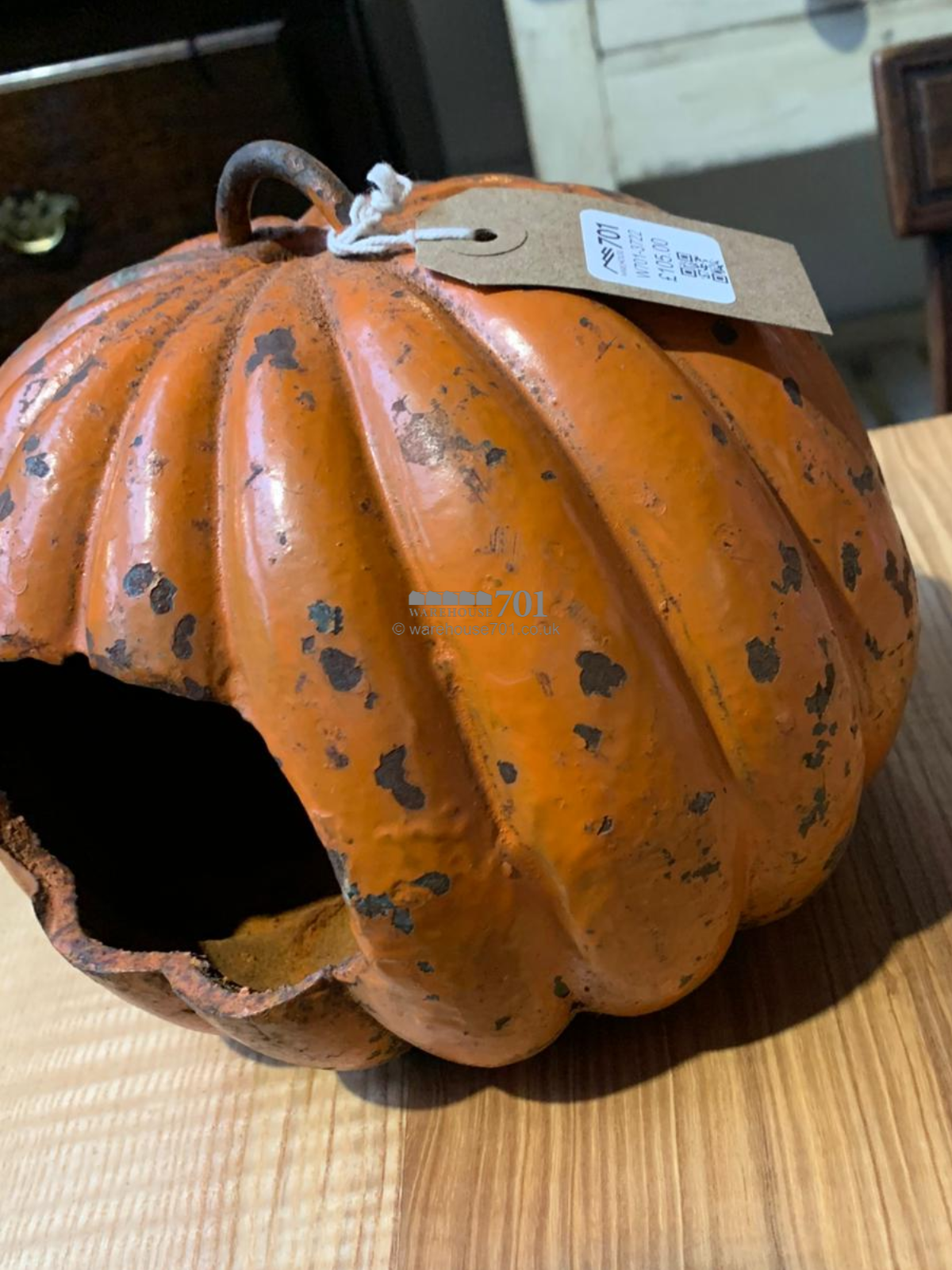 Antique iron halloween lantern