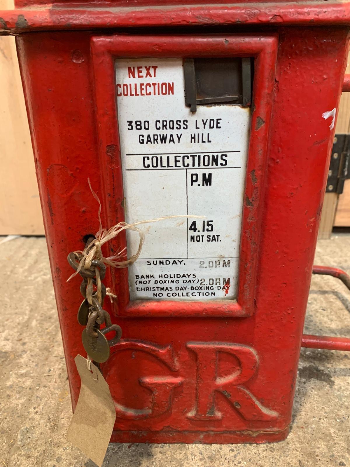 George V 'Hovis' Top Short door Post Box - LB210 Garway Hill Herefordshire