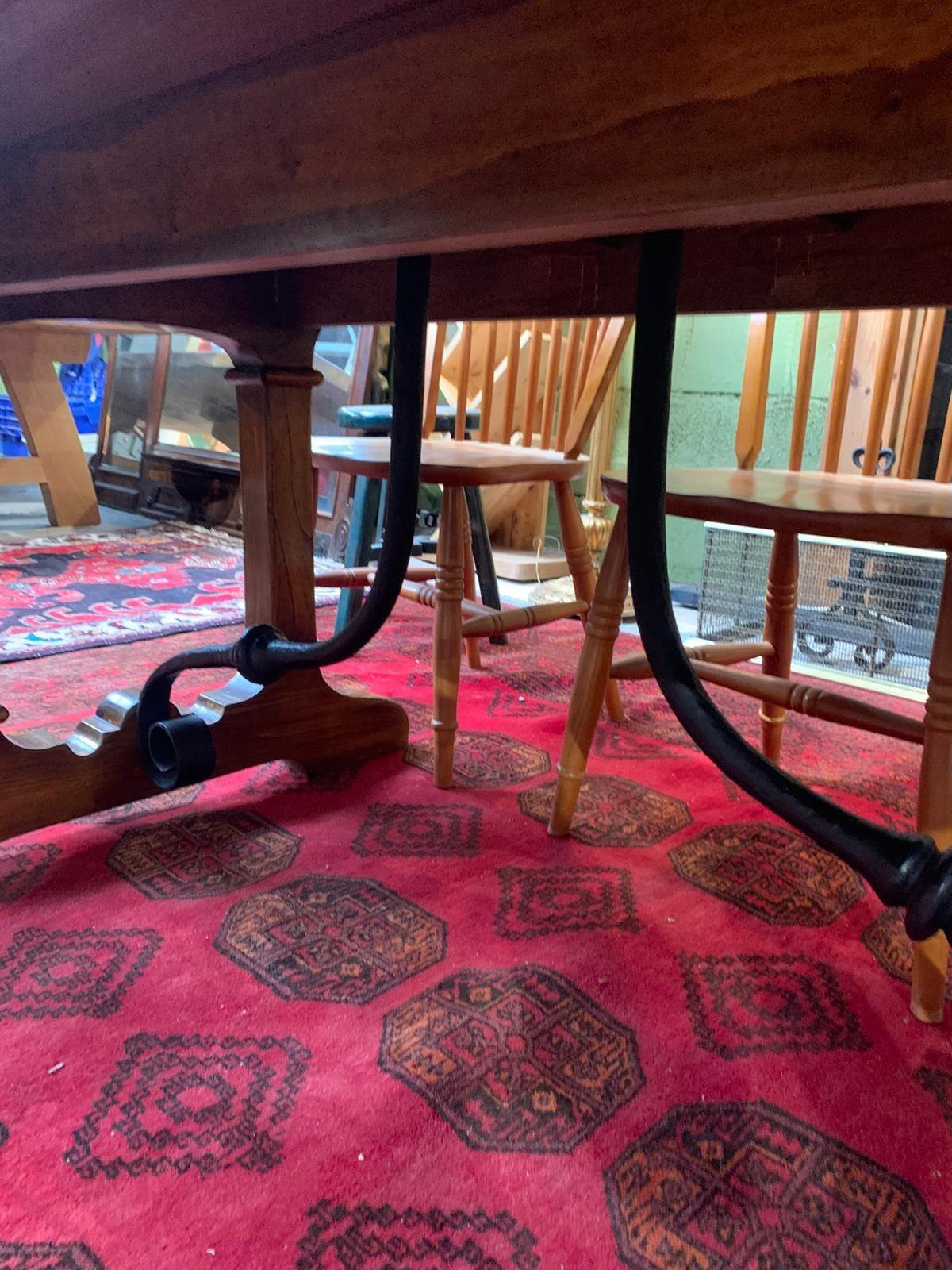 Vintage Spanish style chestnut ref table
