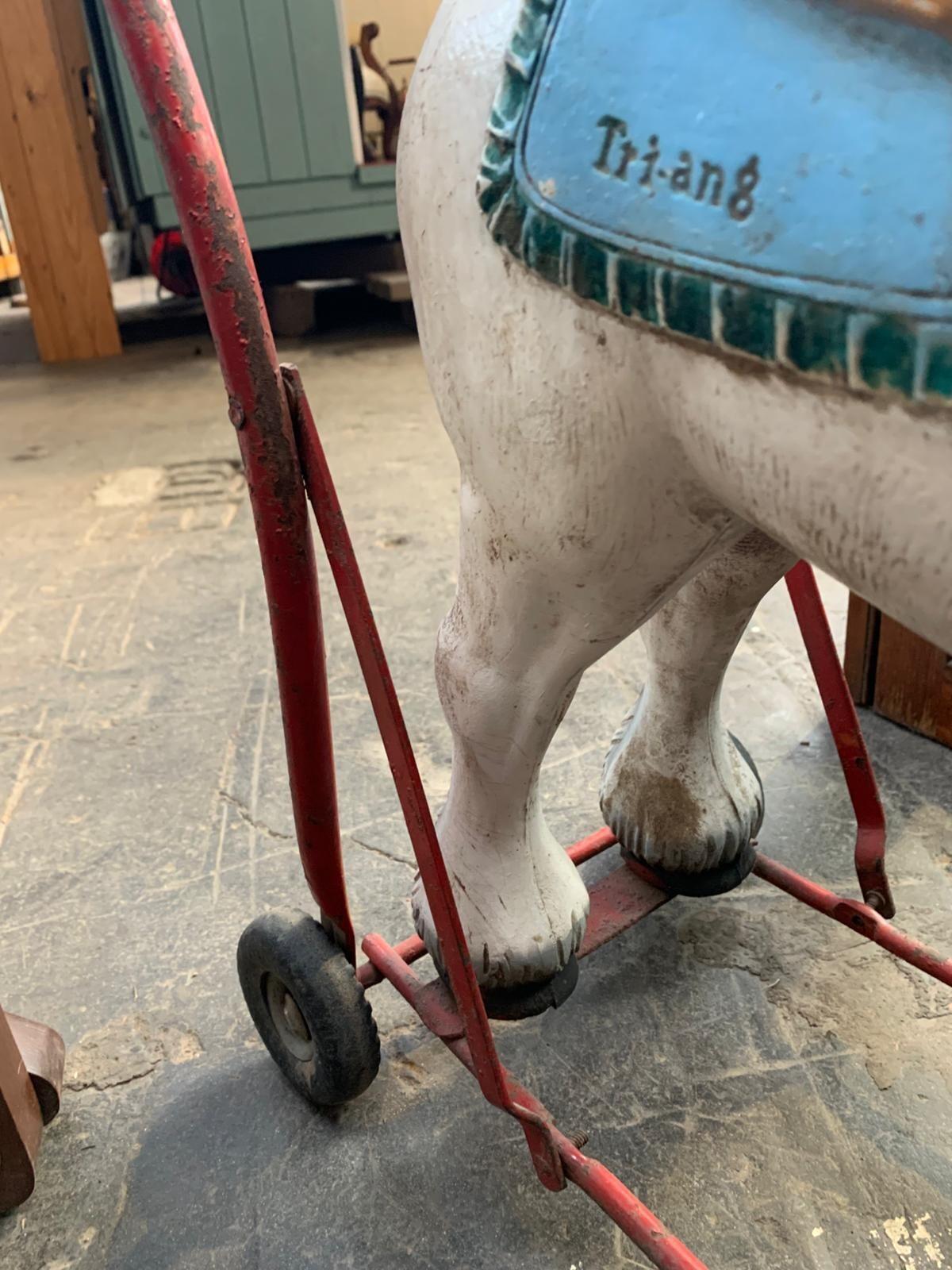 British Made Tri-ang Push Along Horse