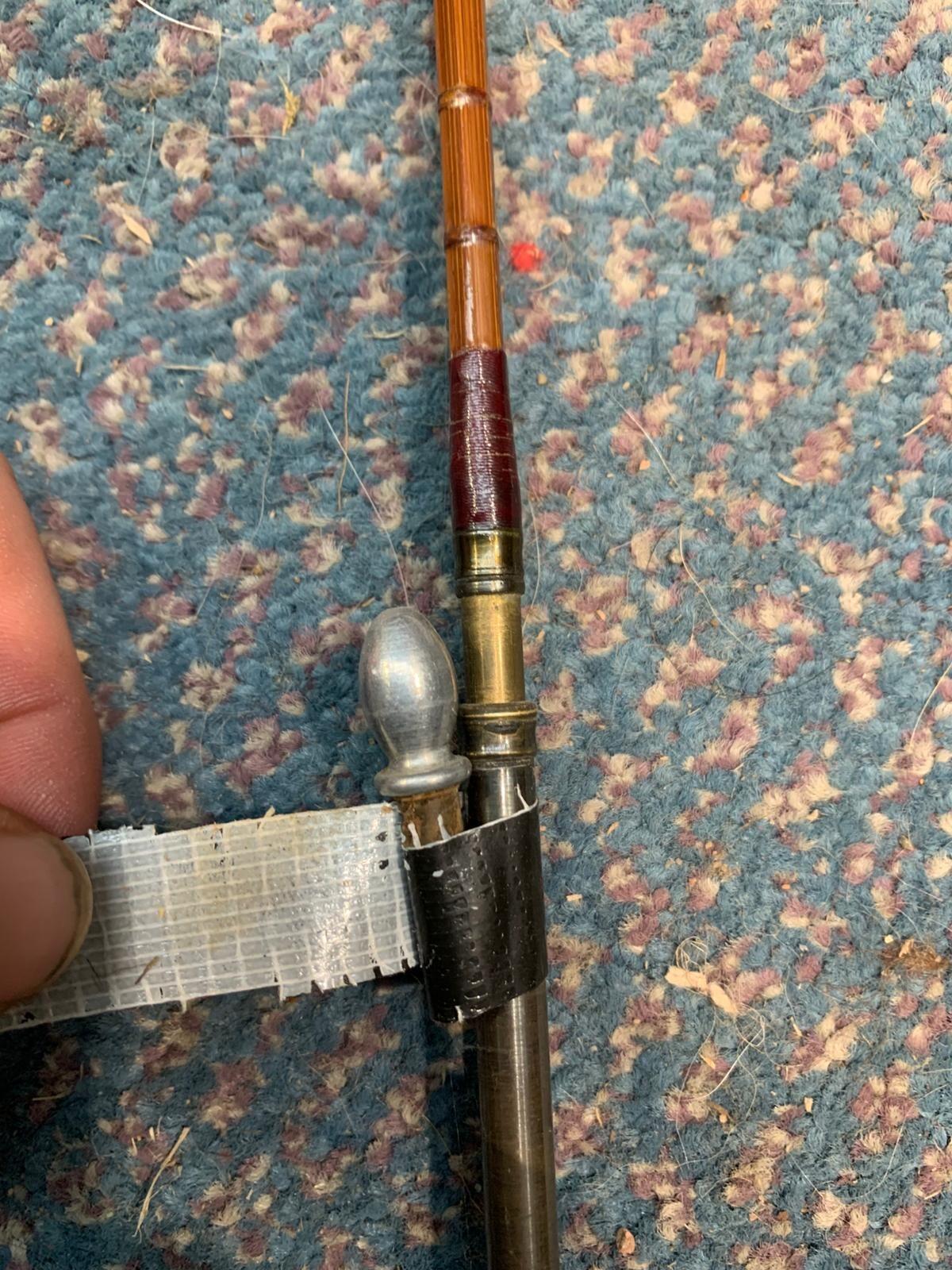 Aspindale's 11ft Split Cane Fishing Rod w/ Bag