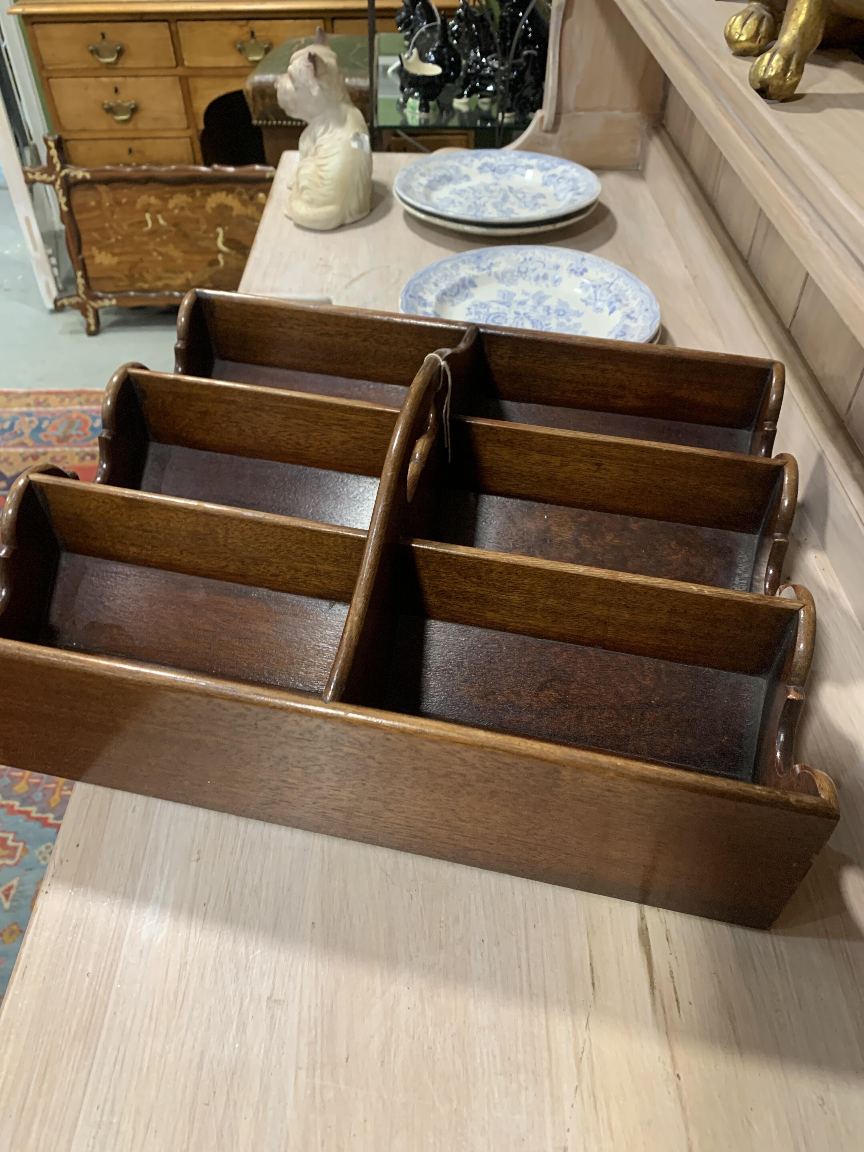 19th Century Mahogany Cutlery Tray
