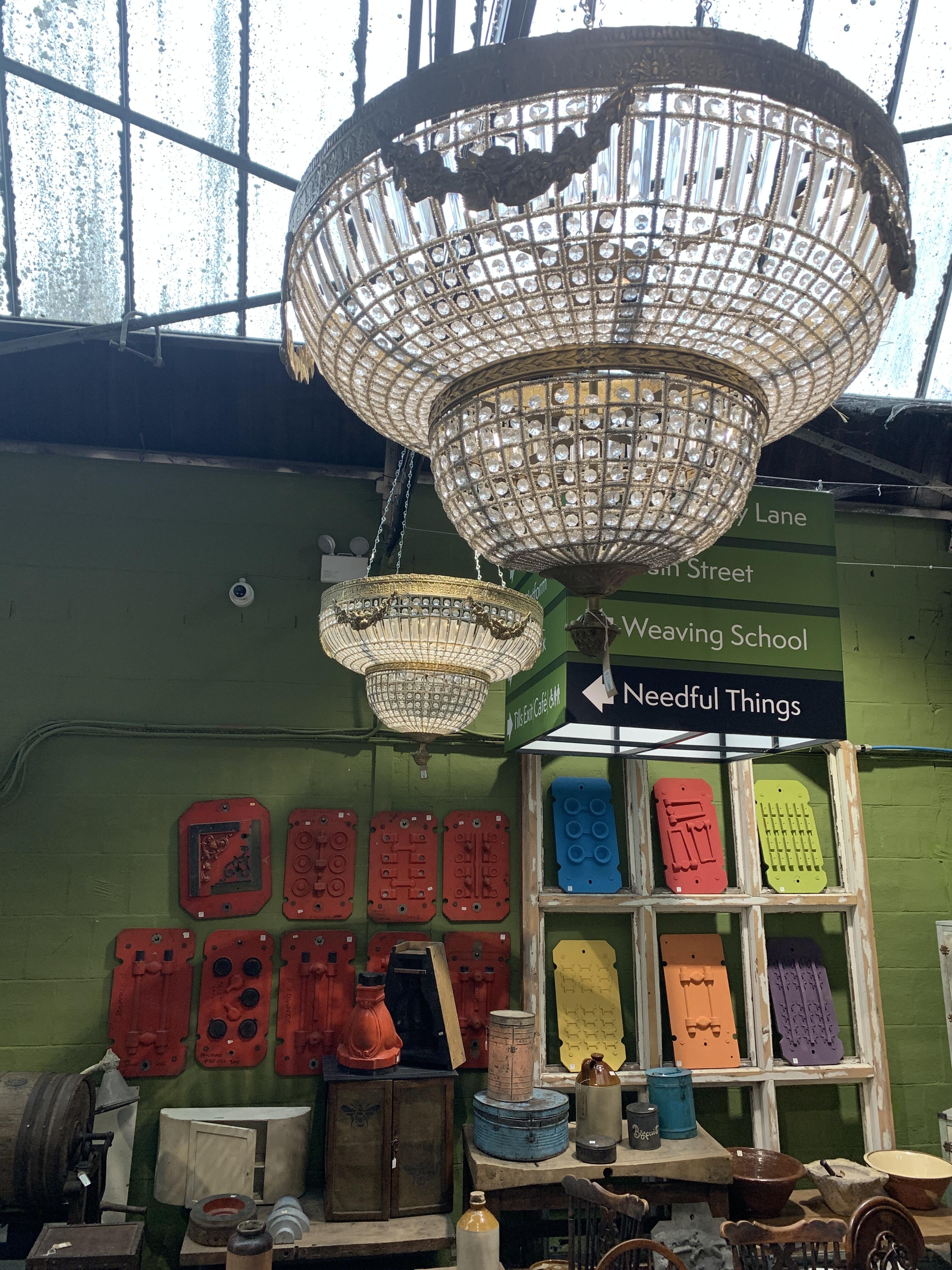 Large Crystal Chandelier, 55cm