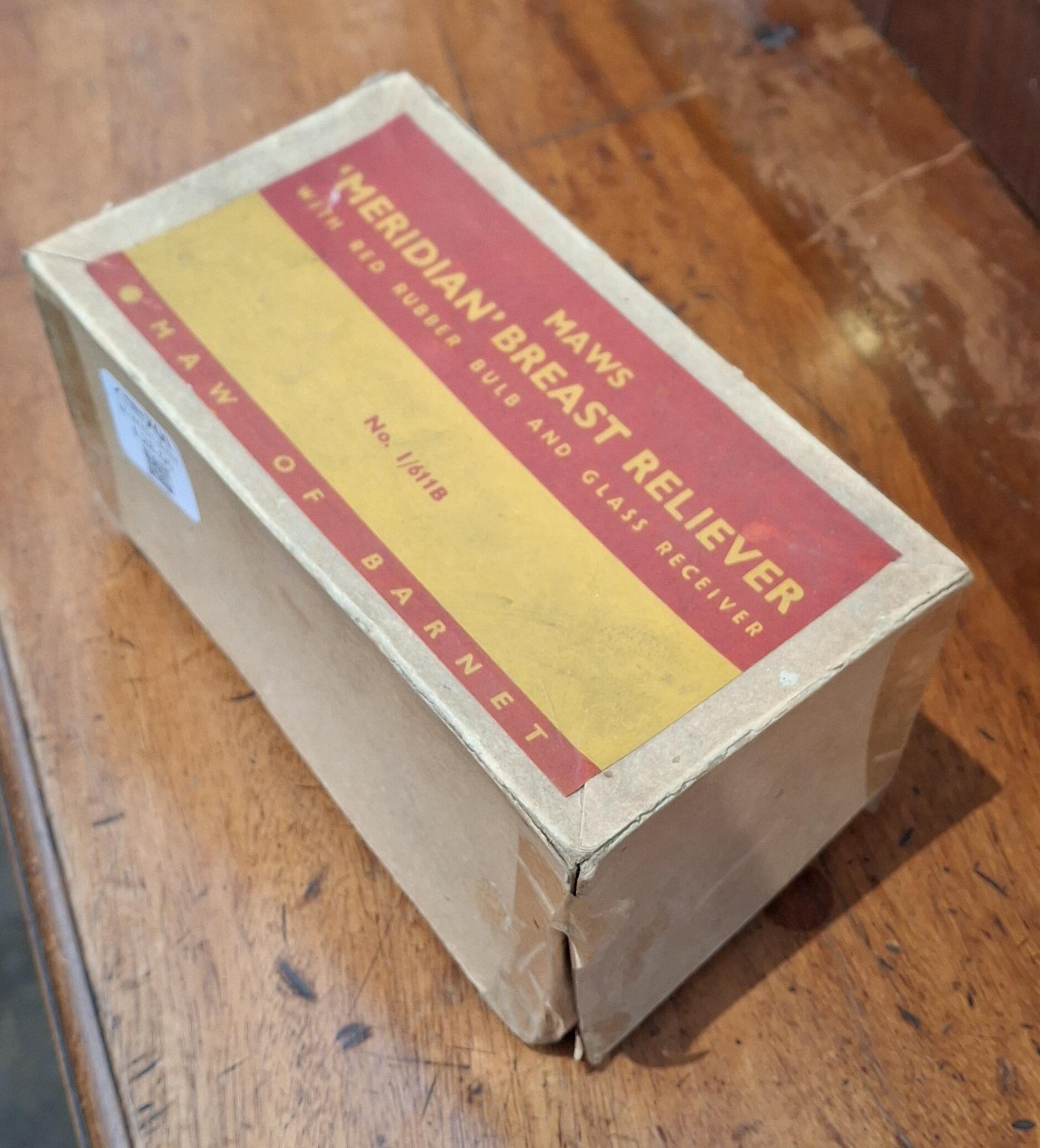 Vintage Maws Meridian Breast Reliever with Box