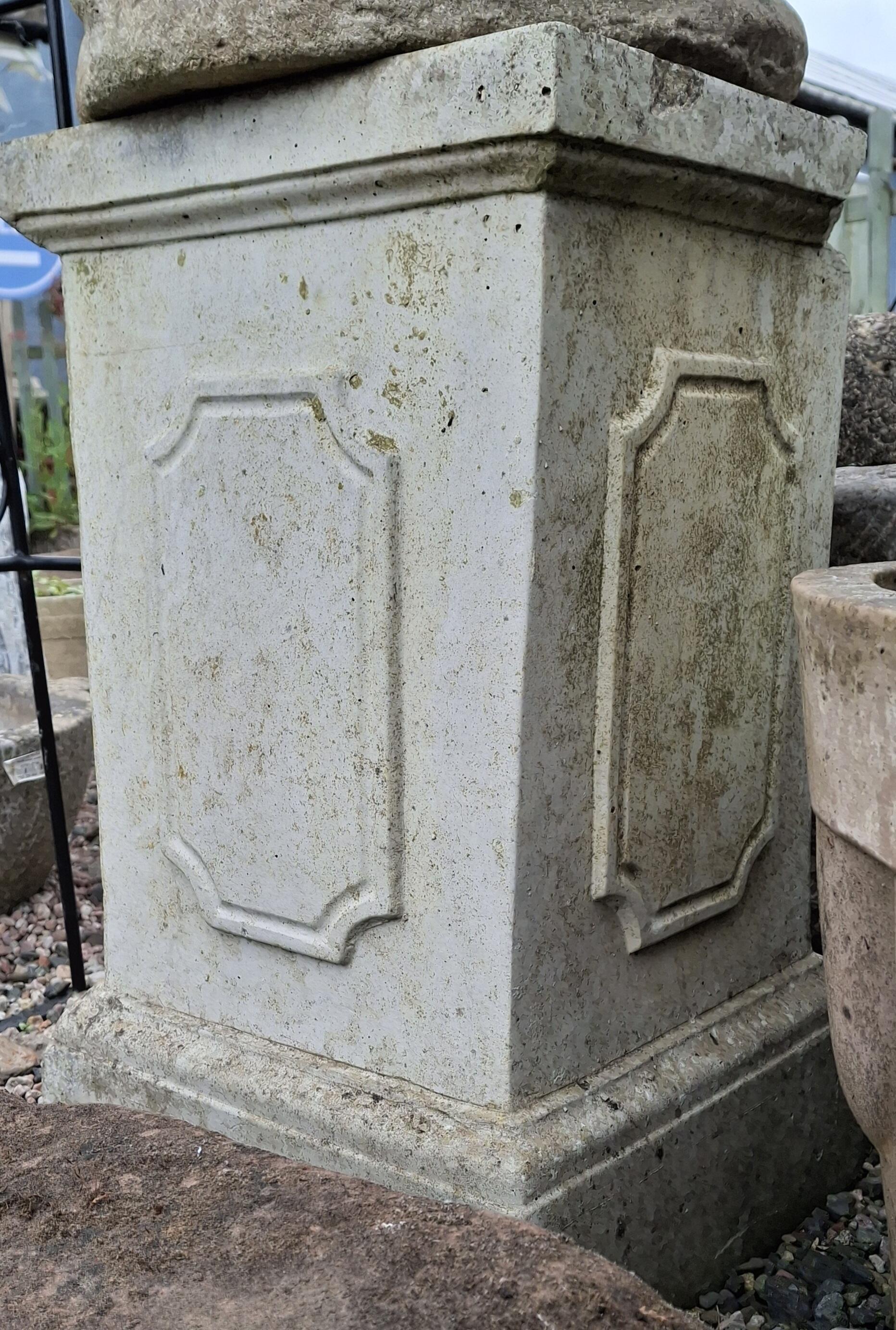 Vintage Cast Rectangular Plinth