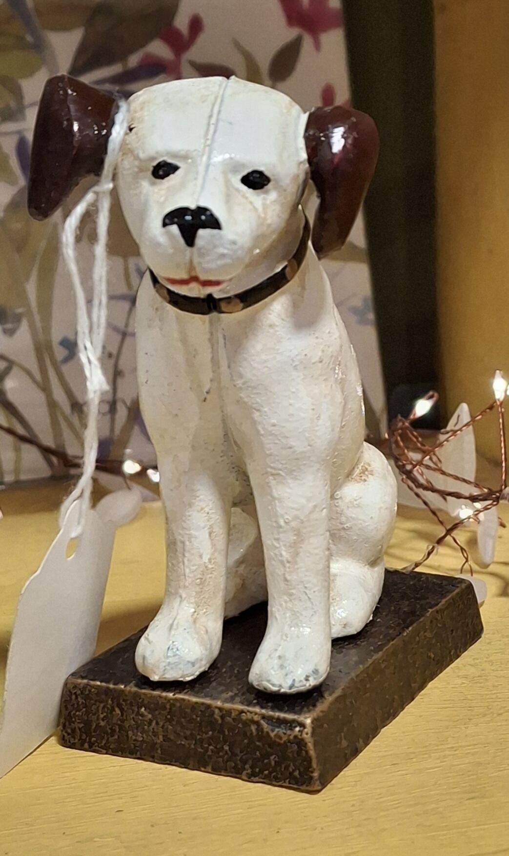 Charming Cast Iron Dog Ornament