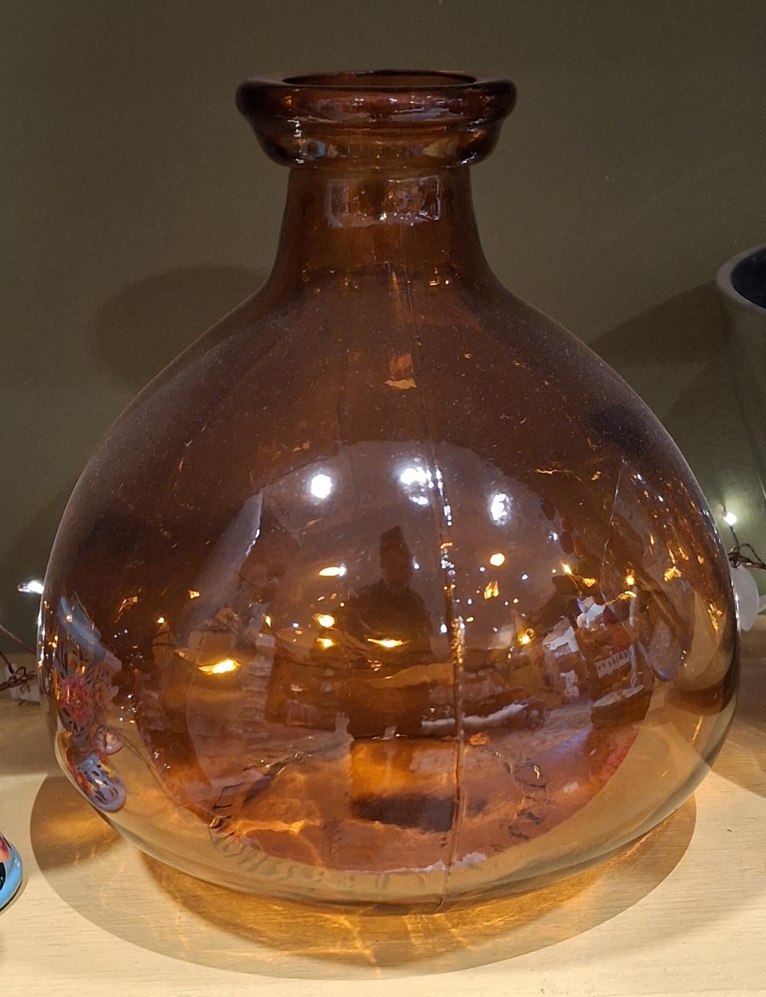18cm Amber Simplicity Vase