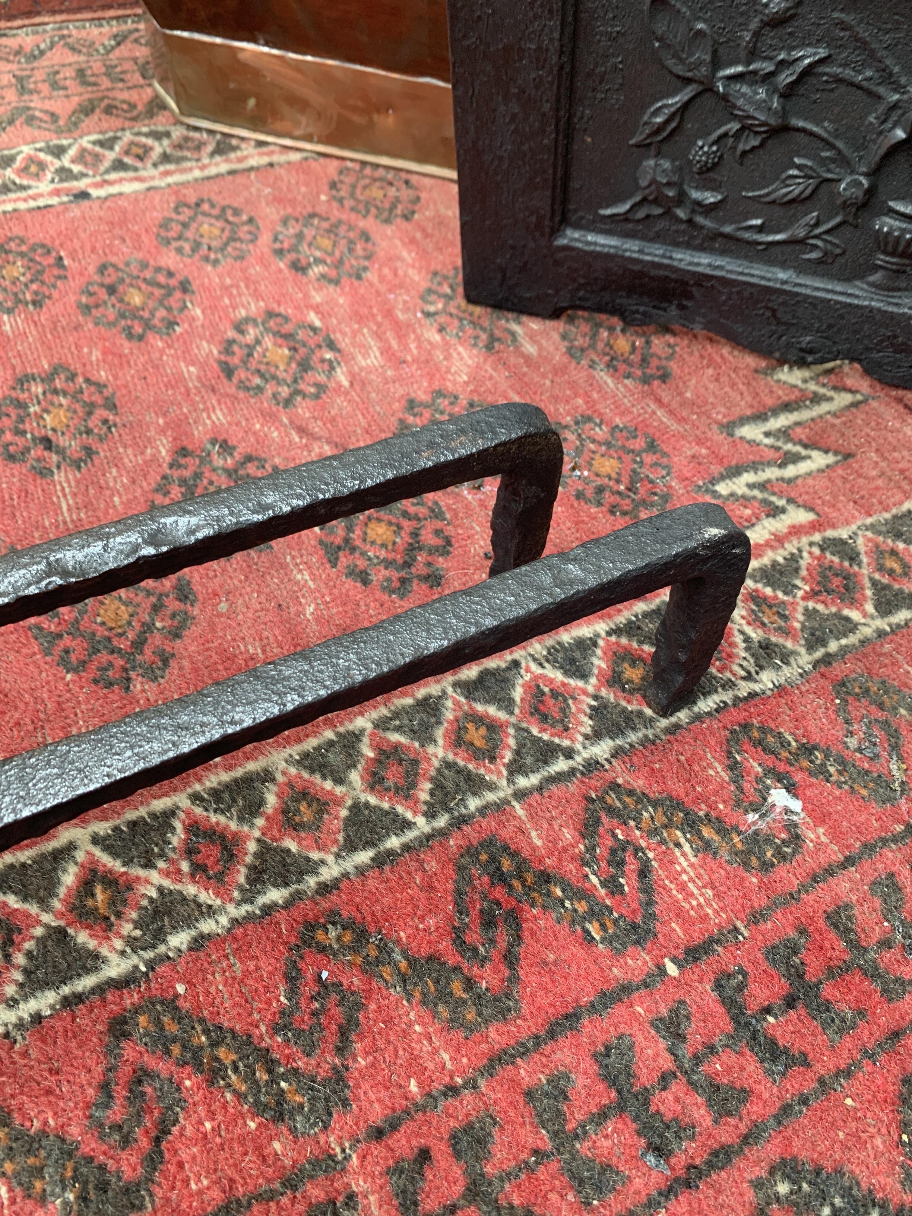 Elegant Cast Iron Fire Dogs