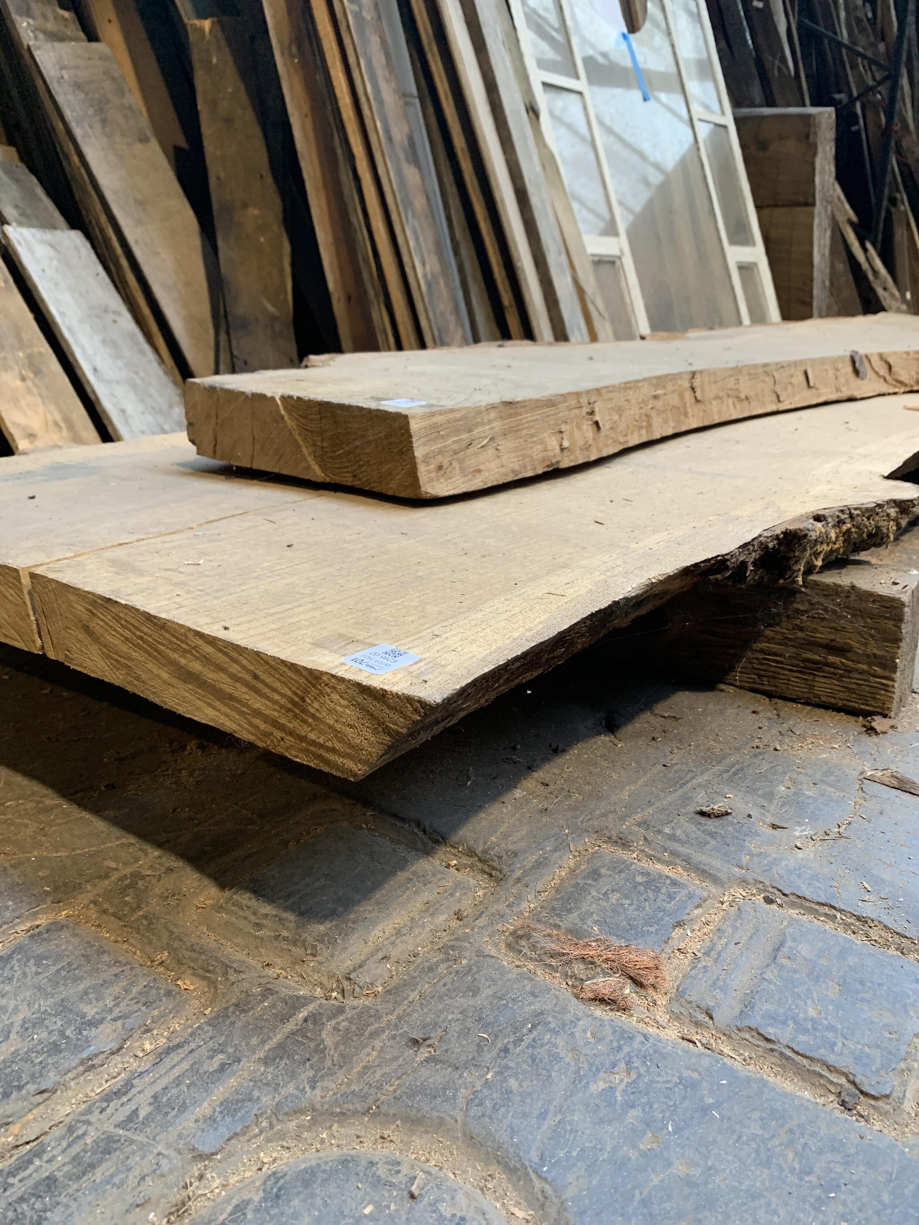Large Reclaimed Wooden Slab - 270cm Long